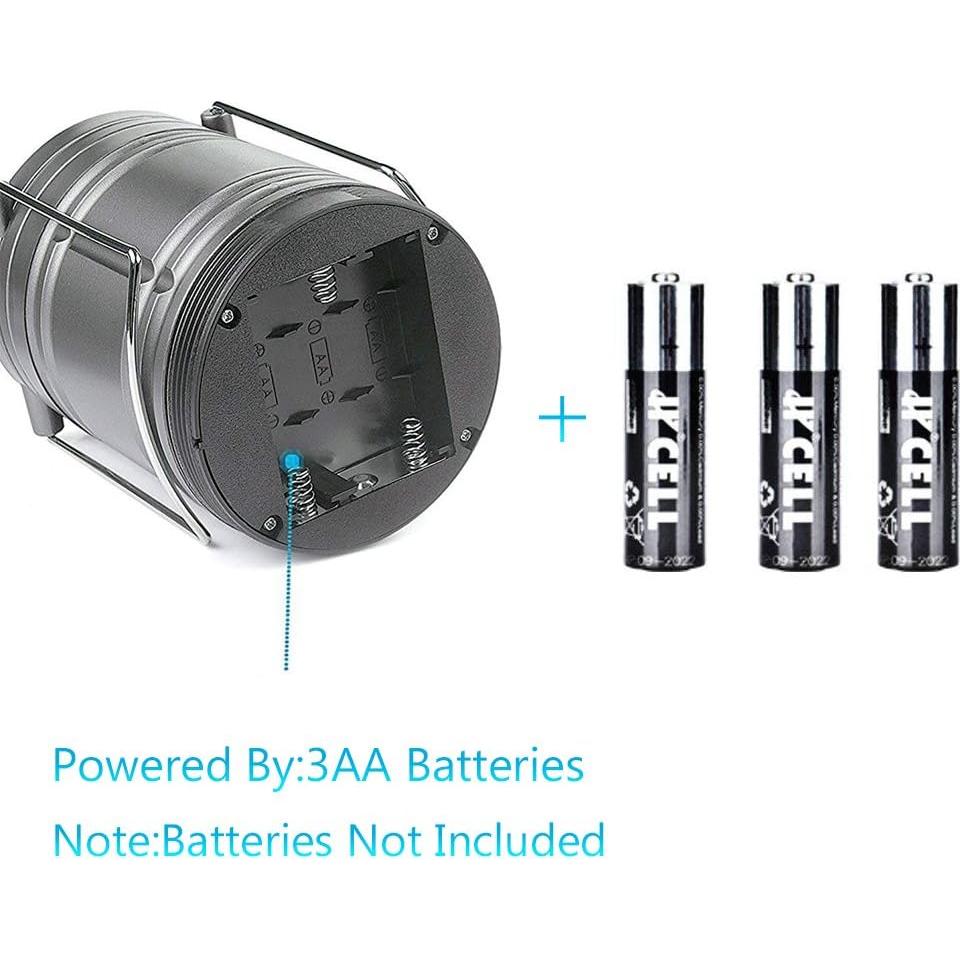 Paquete de 2 Linternas de Camping LED 500 Lúmenes Miuree