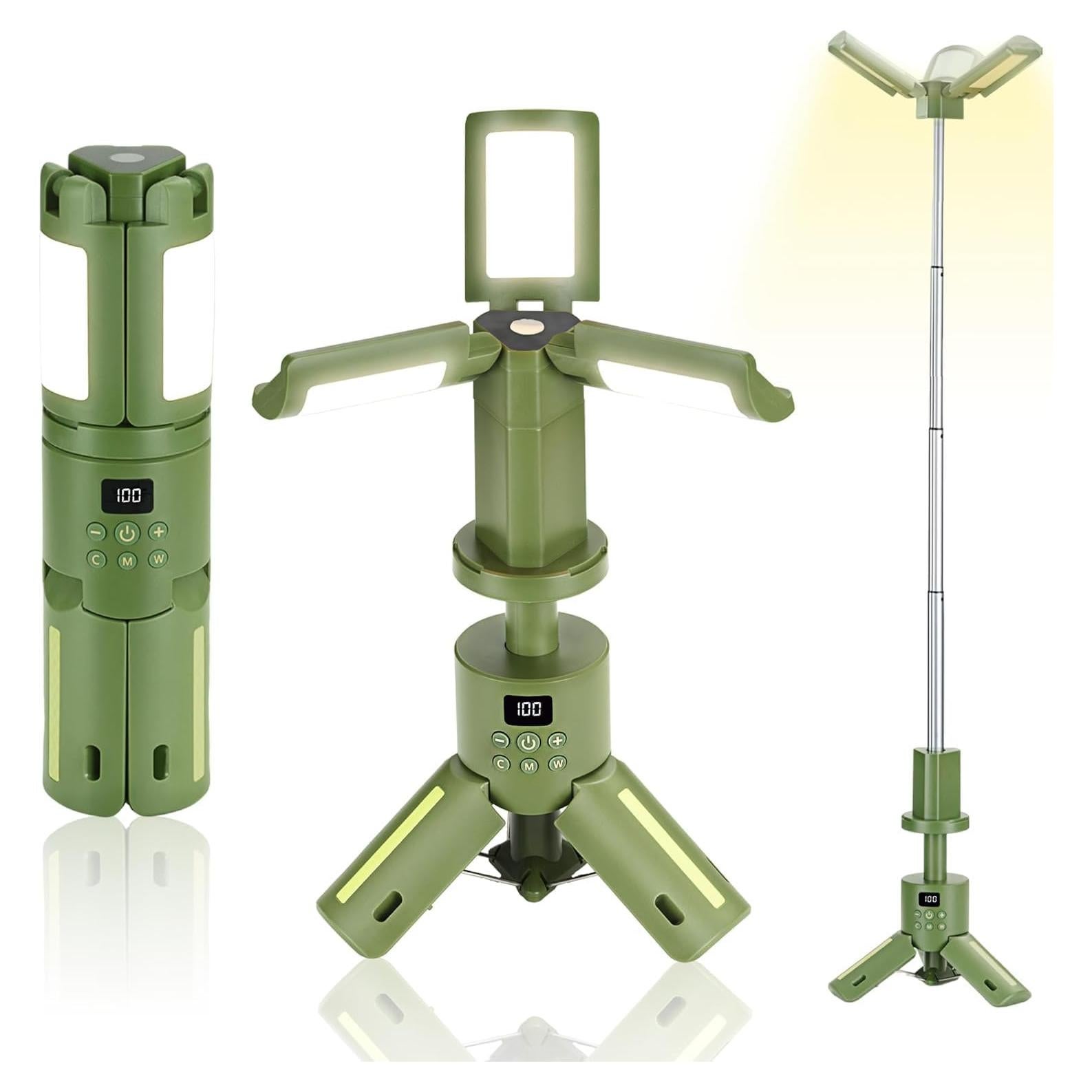 Linterna Camping Recargable 14000mAh 6000LM Telescópica