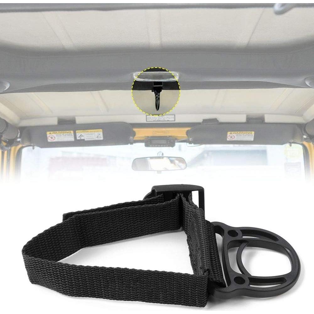 Gancho de abrigo JeCar para Jeep Wrangler 2PCS Negro