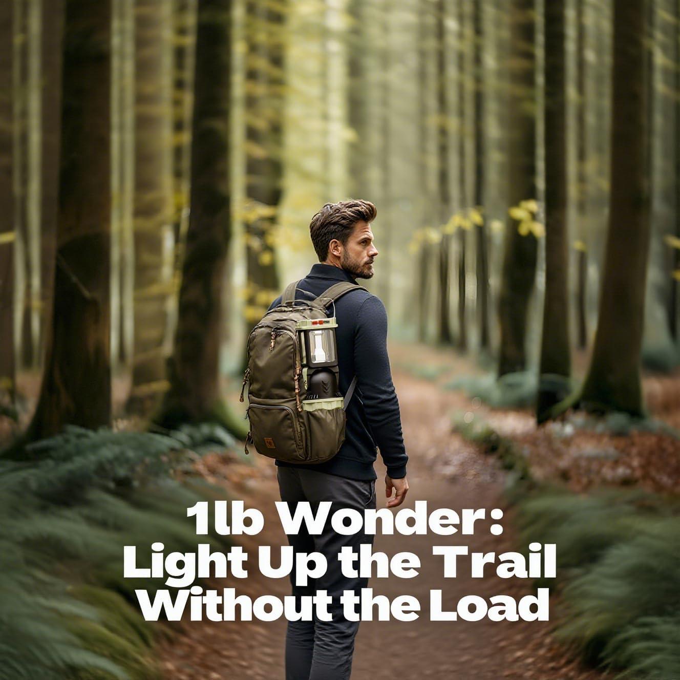 Lámpara de Camping Solar HOMY HM-CA, Carga Dual USB-C y Solar