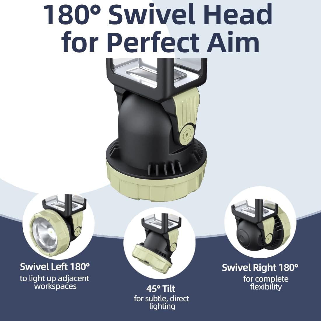 Lámpara de Camping Solar HOMY HM-CA, Carga Dual USB-C y Solar