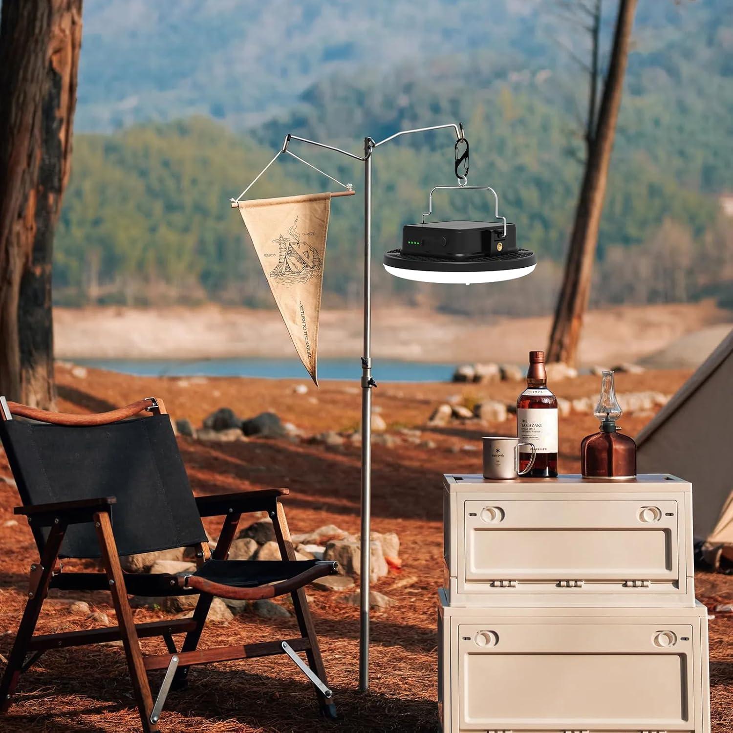 Linterna Solar Recargable 16500mAh 3000LM Iodoo IP65 Camping