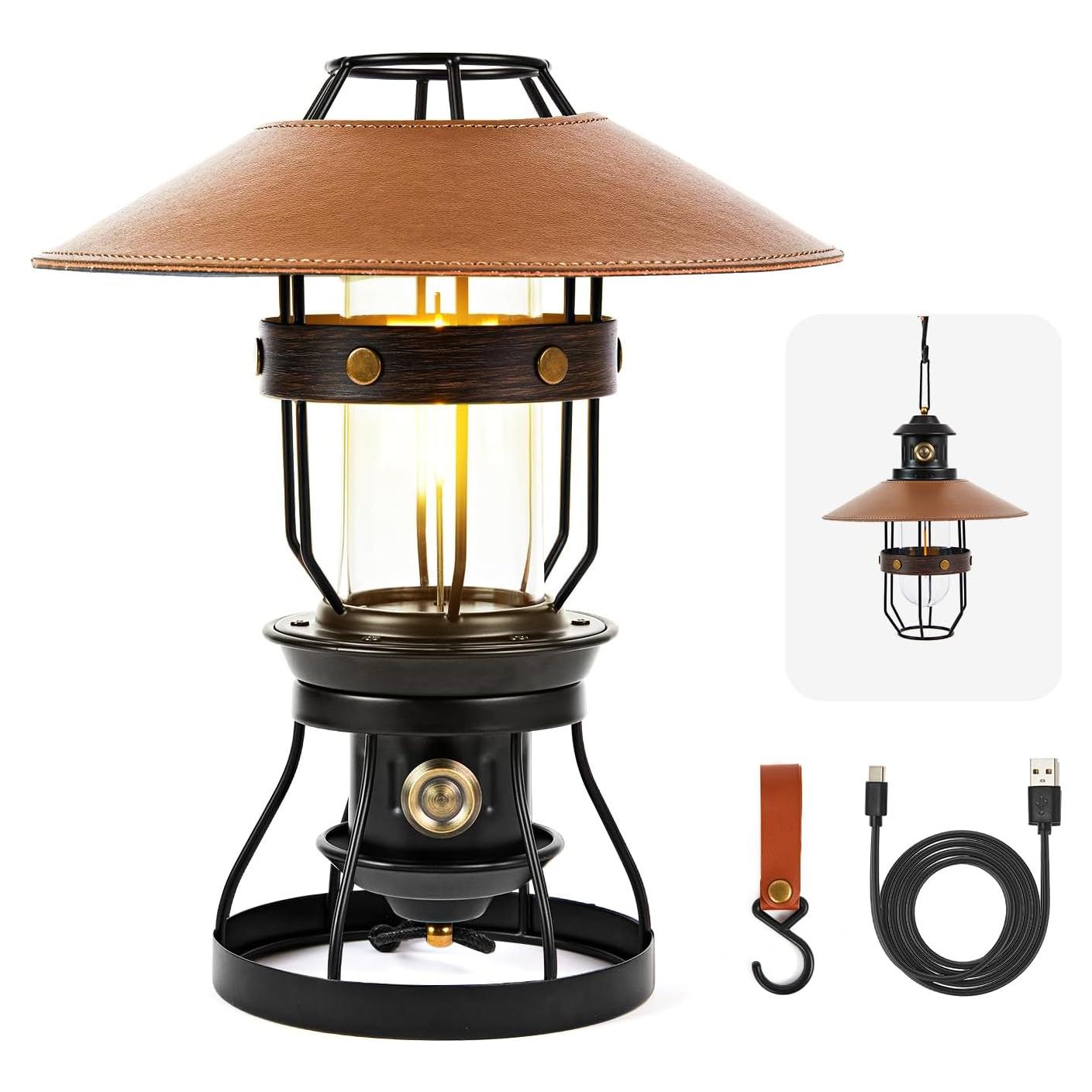 Linterna de Camping LED BANTUAN 2-en-1 Regulable 3500mAh