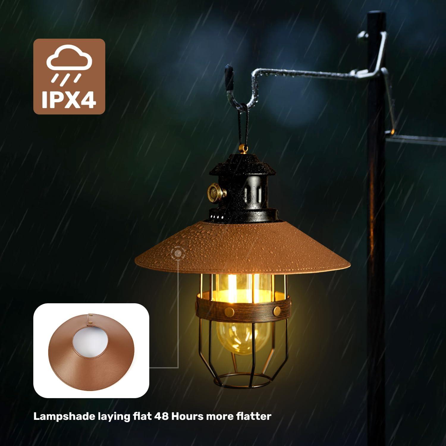 Linterna de Camping LED BANTUAN 2-en-1 Regulable 3500mAh