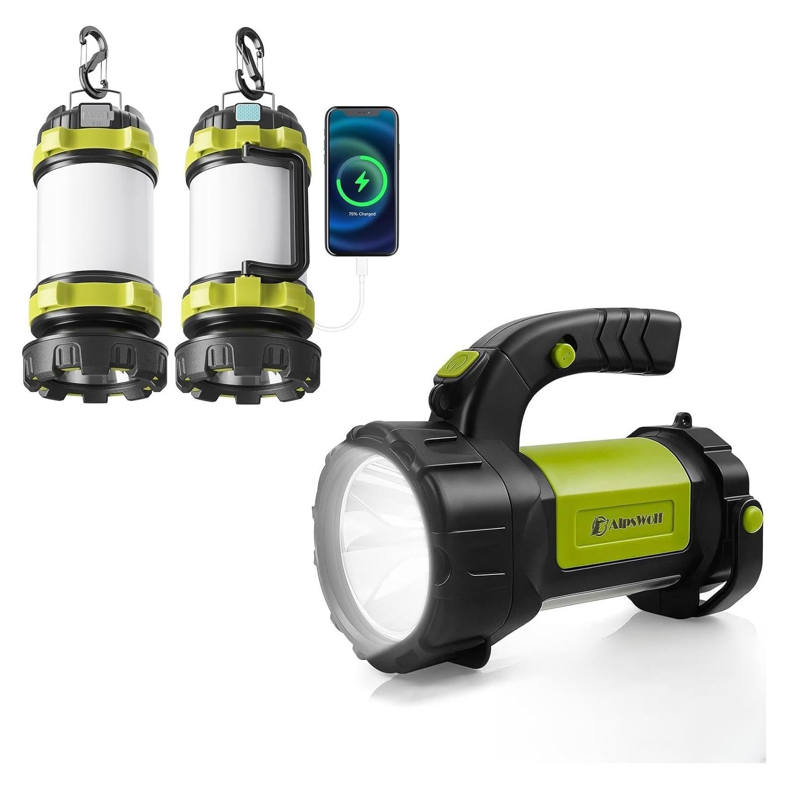 Linterna de Camping Recargable Alpswolf 800 LM IPX4 4 en 1