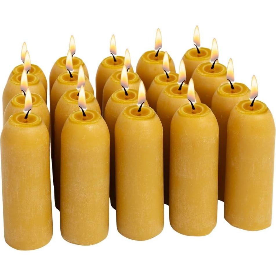 Velas de Cera de Abeja UCO - Paquete de 20 Velas 12 Horas