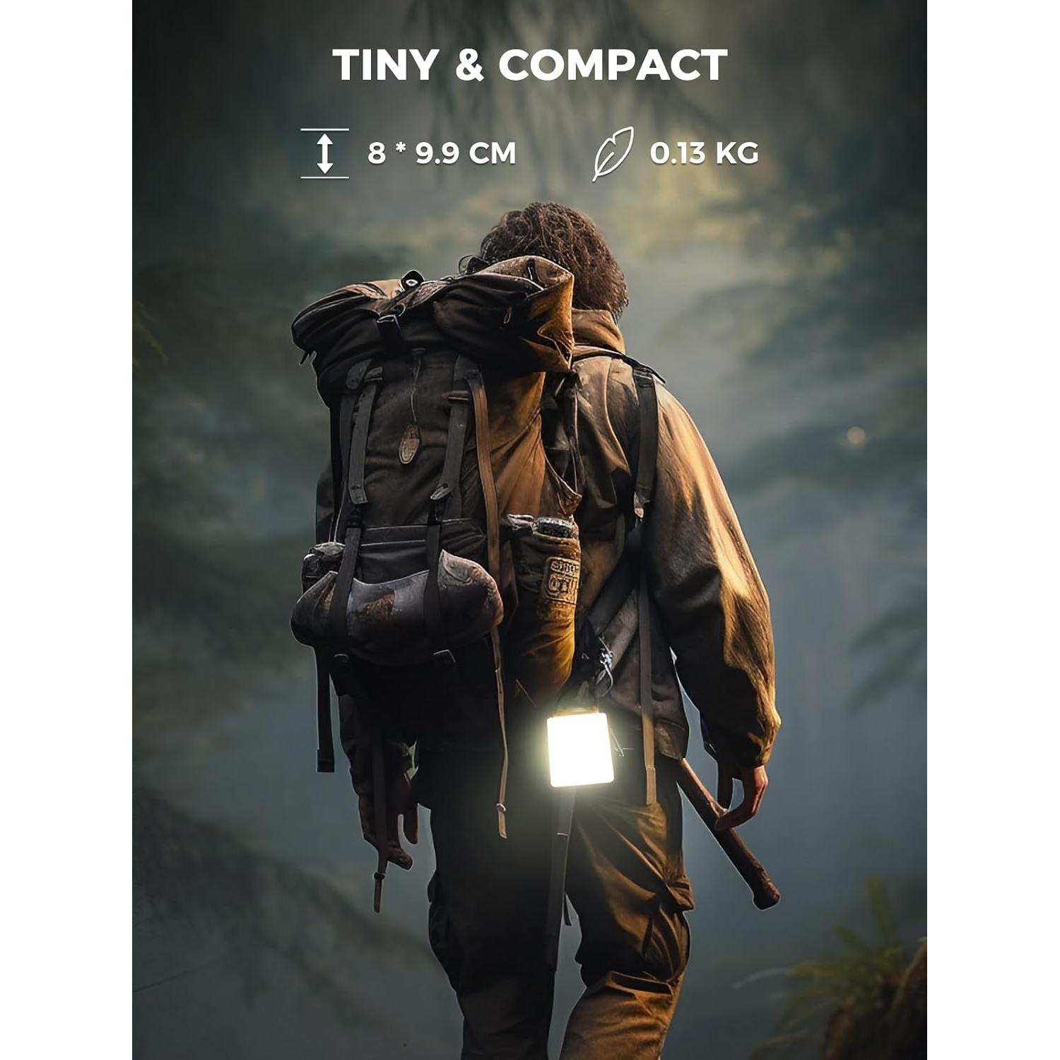 Linterna de Camping LED Smiling Shark Mini Recargable 10h