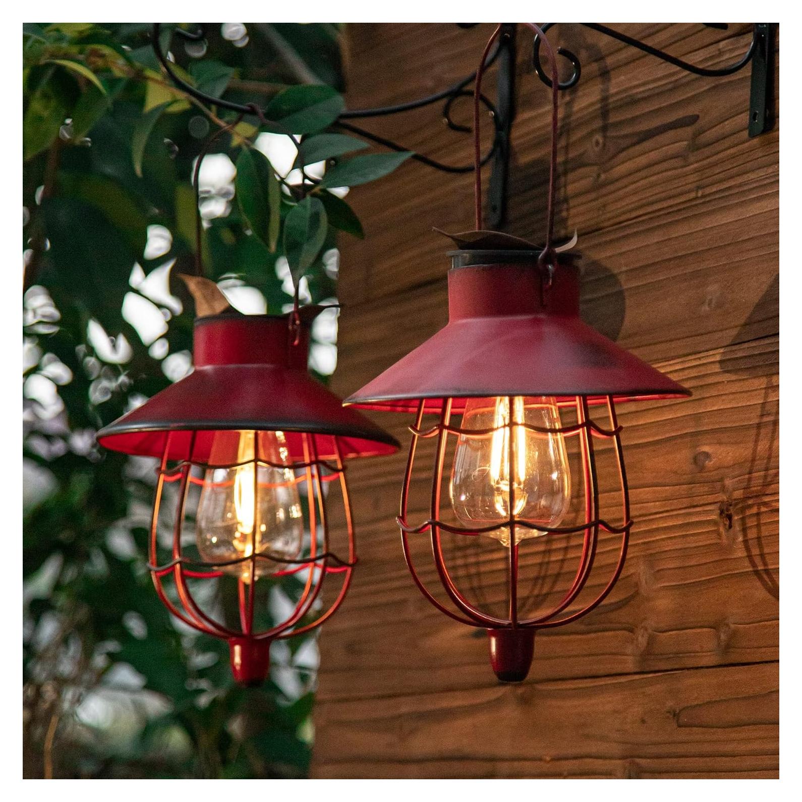 Linterna Solar Colgante YAKii LP110 Metal Impermeable Rojo