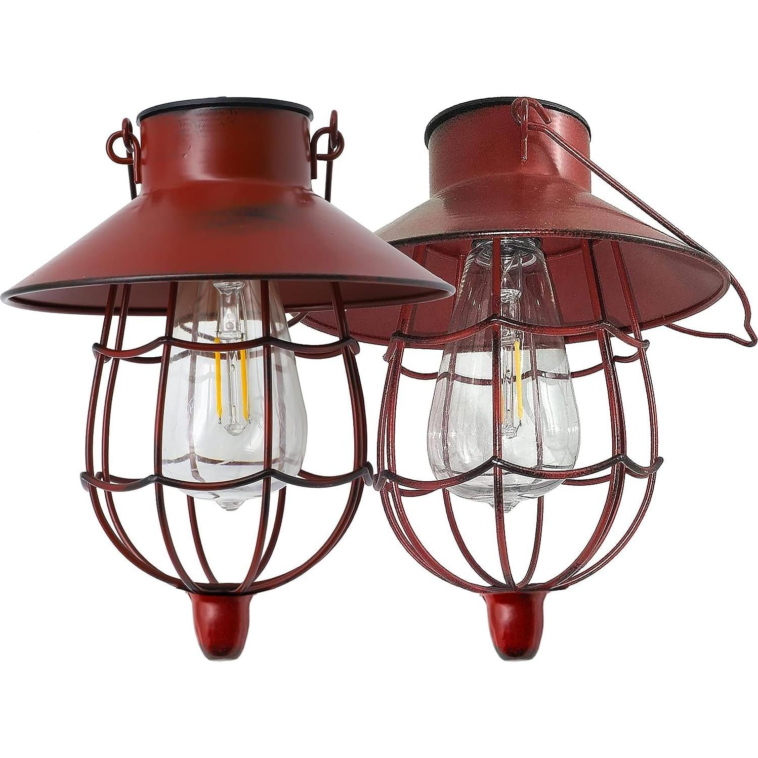 Linterna Solar Colgante YAKii LP110 Metal Impermeable Rojo