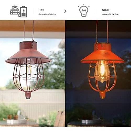 Linterna Solar Colgante YAKii LP110 Metal Impermeable Rojo