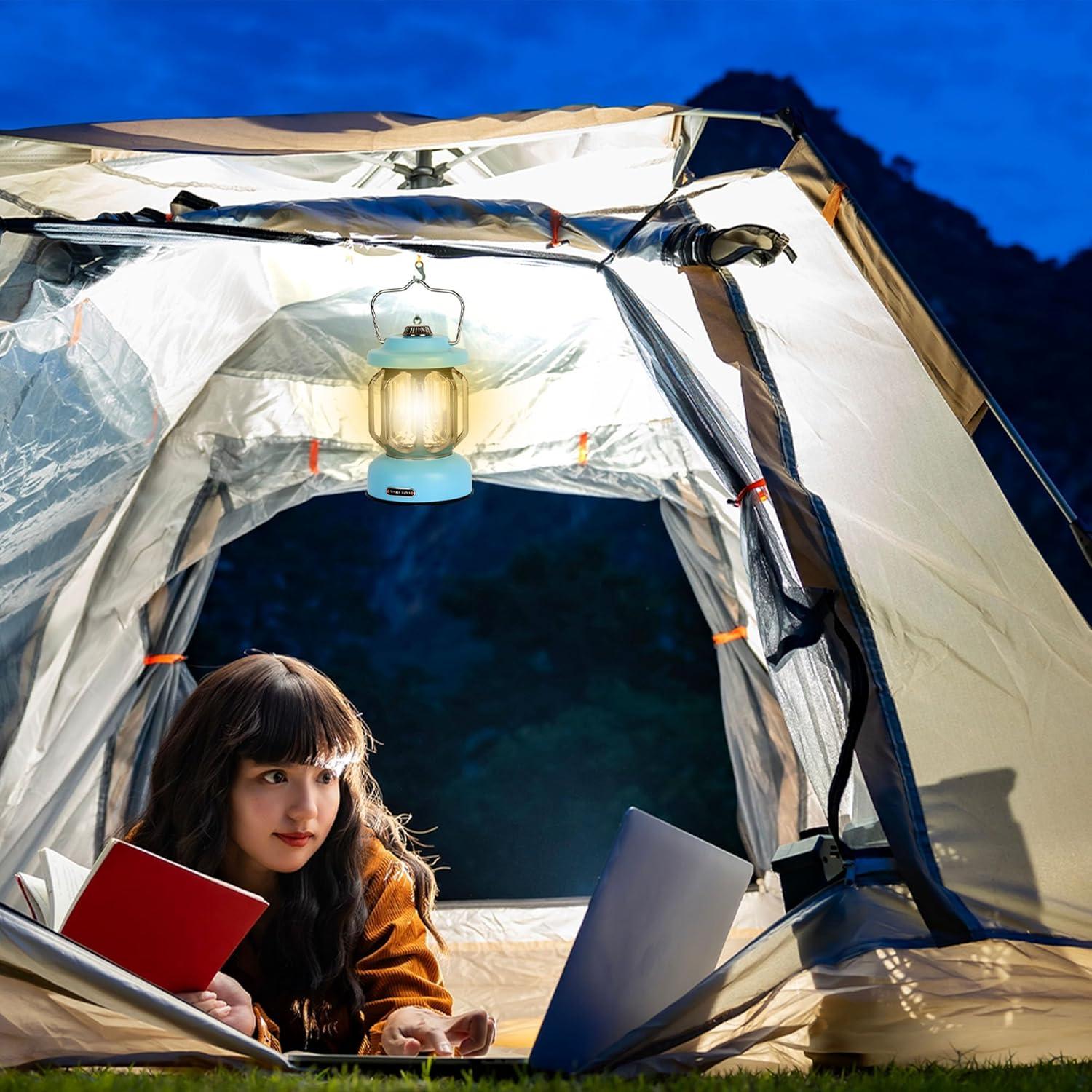 Linterna de Camping LED Recargable SEAMAGIC Vintage 2000mAh