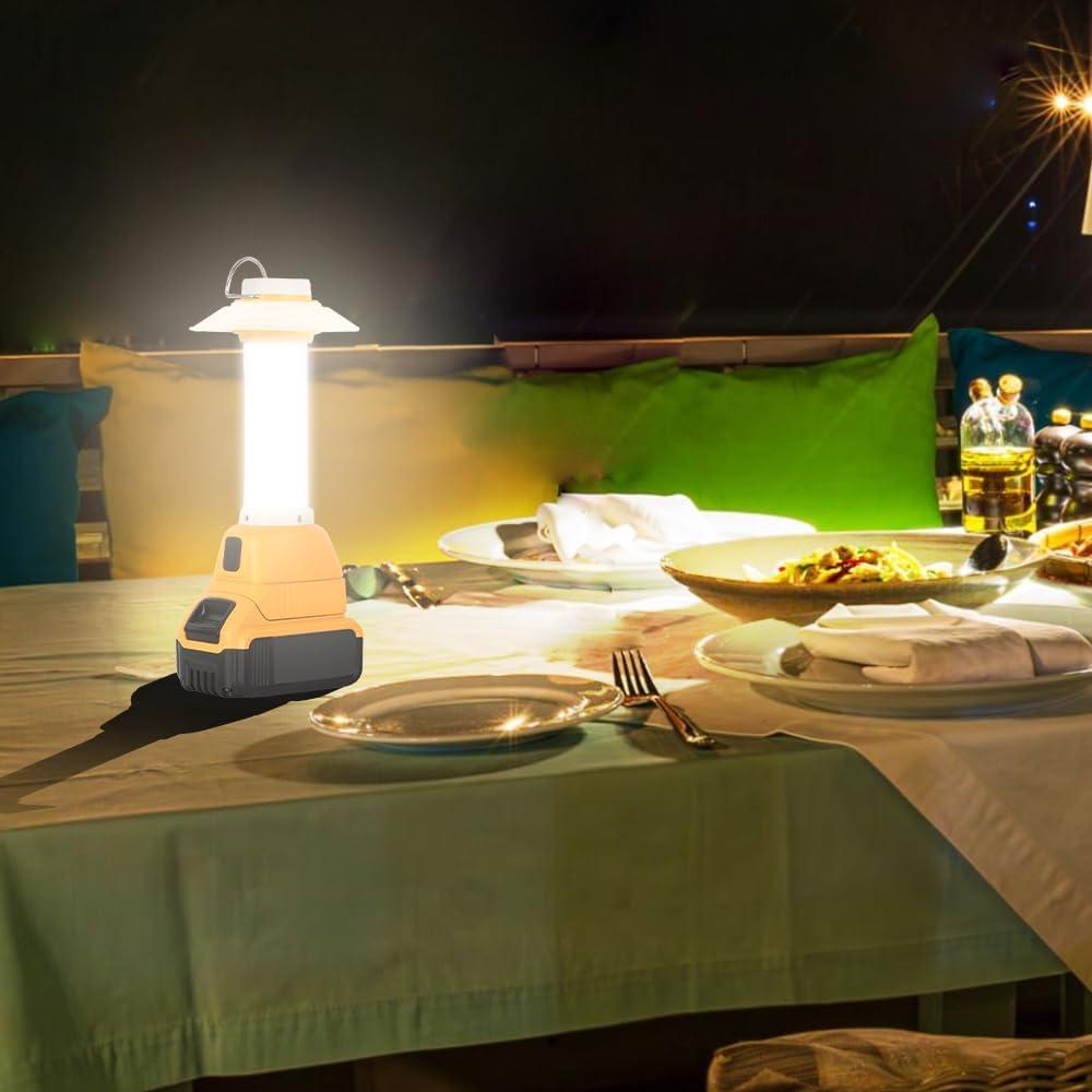 Linterna 800LM Weixblixian Compatible Batería Dewalt 20V Max