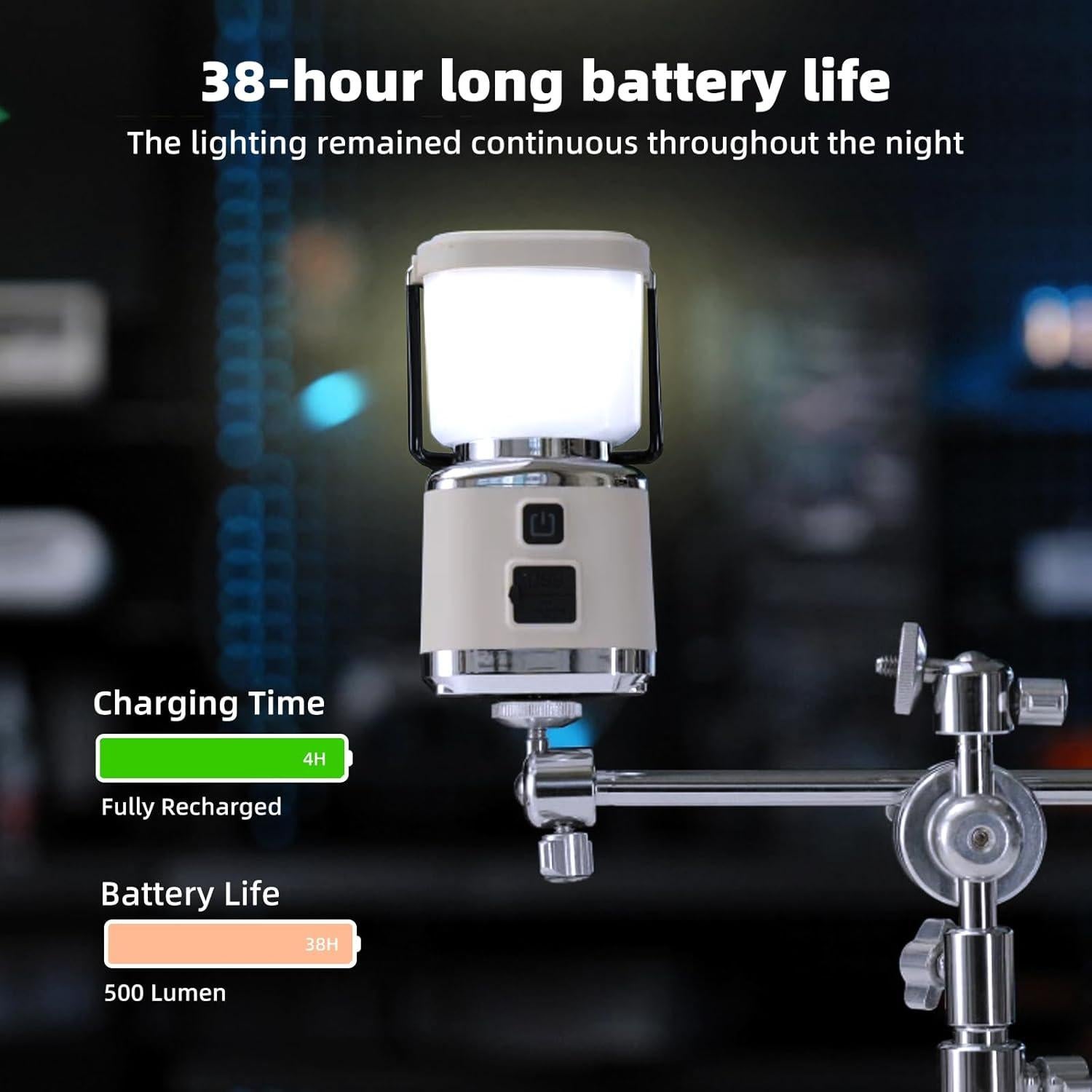 Linterna LED Recargable Allspark 1000LM IPX4 4 Modos Blanco