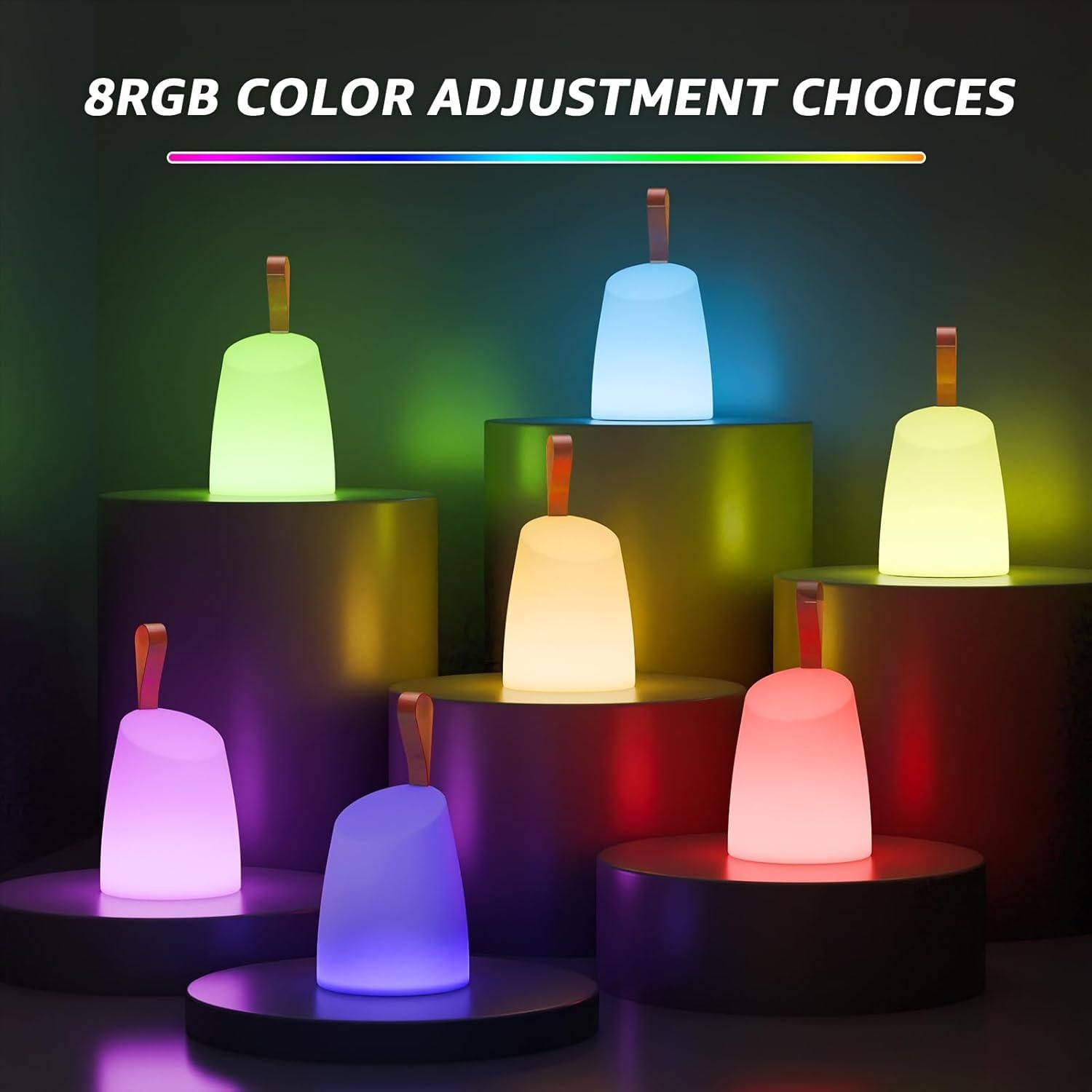 Lámpara de Mesa Portátil LED uuffoo 2 Pack IP44 Recargable