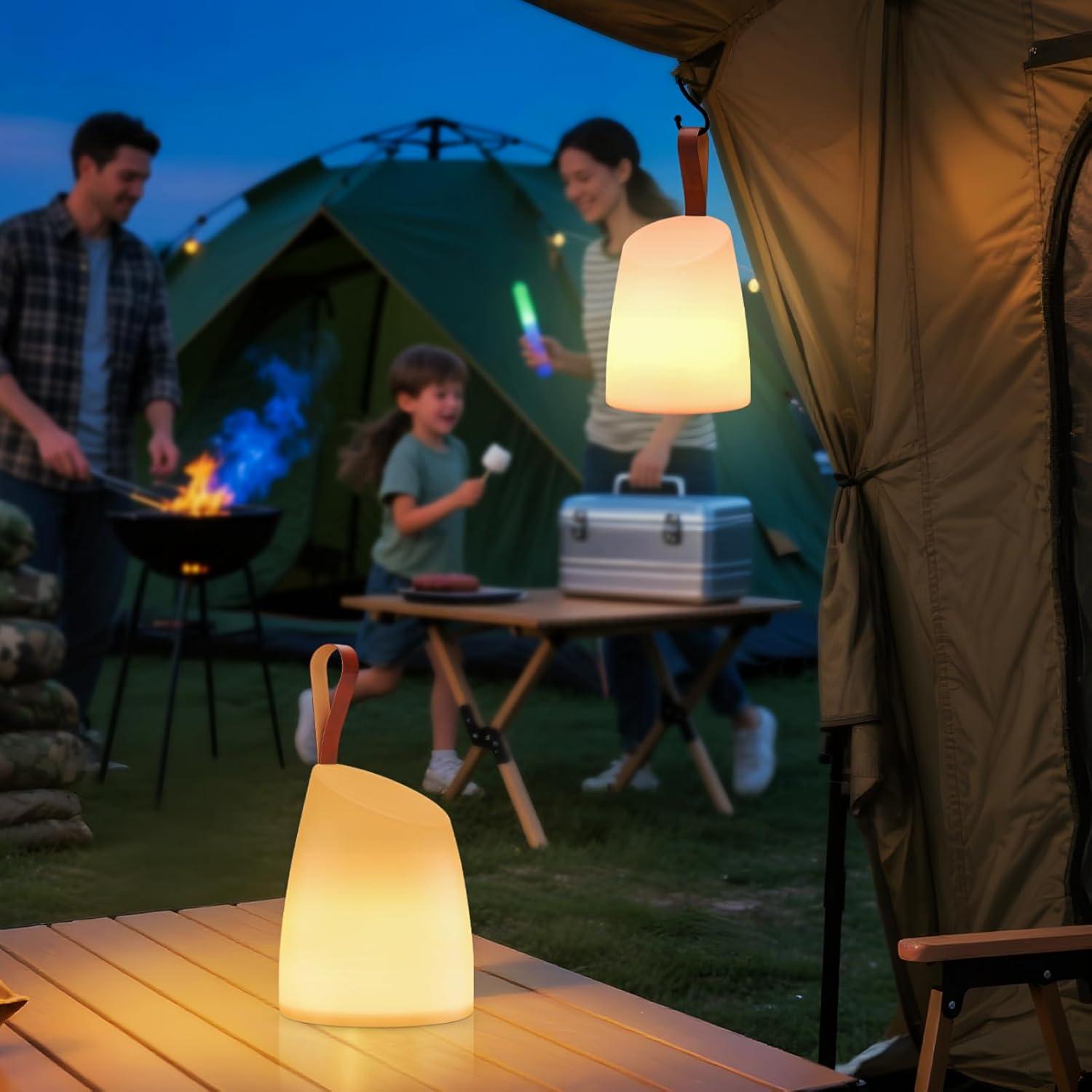 Lámpara de Mesa Portátil LED uuffoo 2 Pack IP44 Recargable