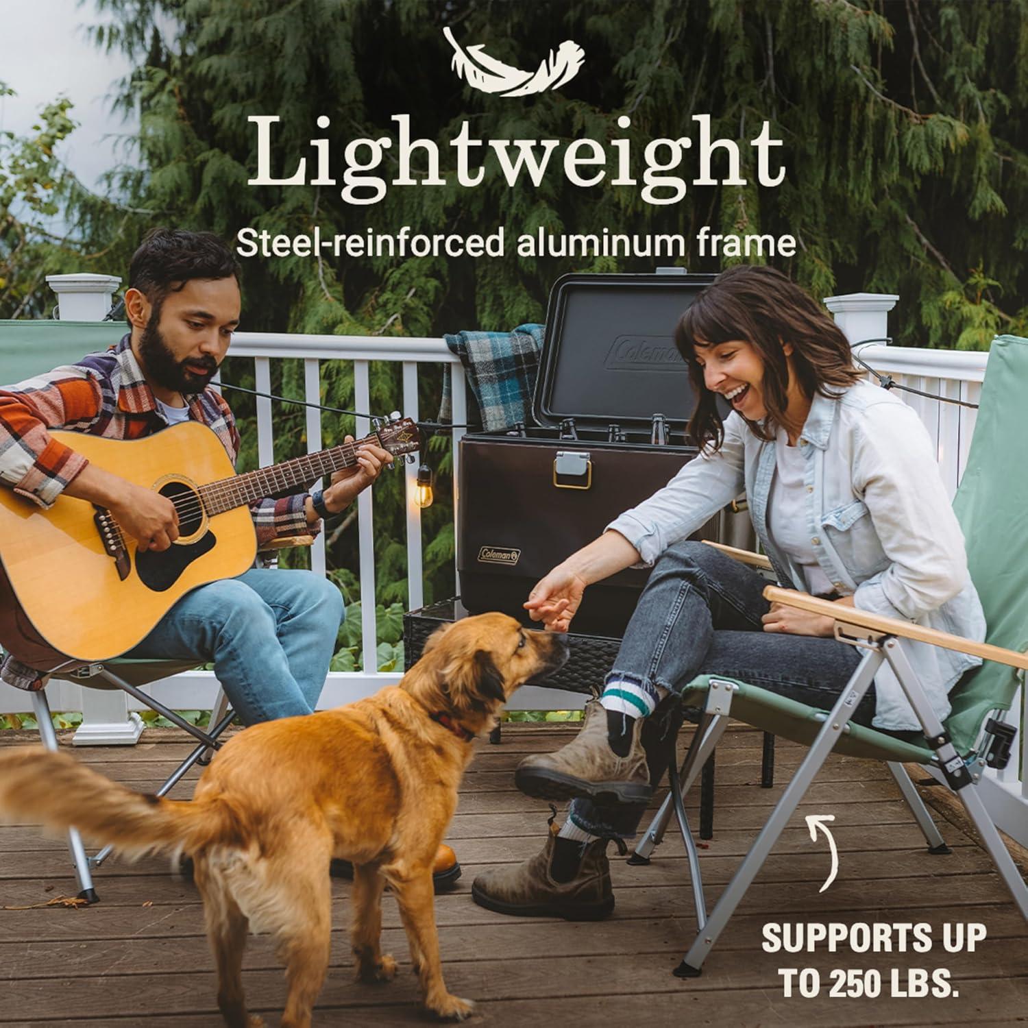 Silla de Malla Reclining Coleman Living, 3 Posiciones, 4.8 kg