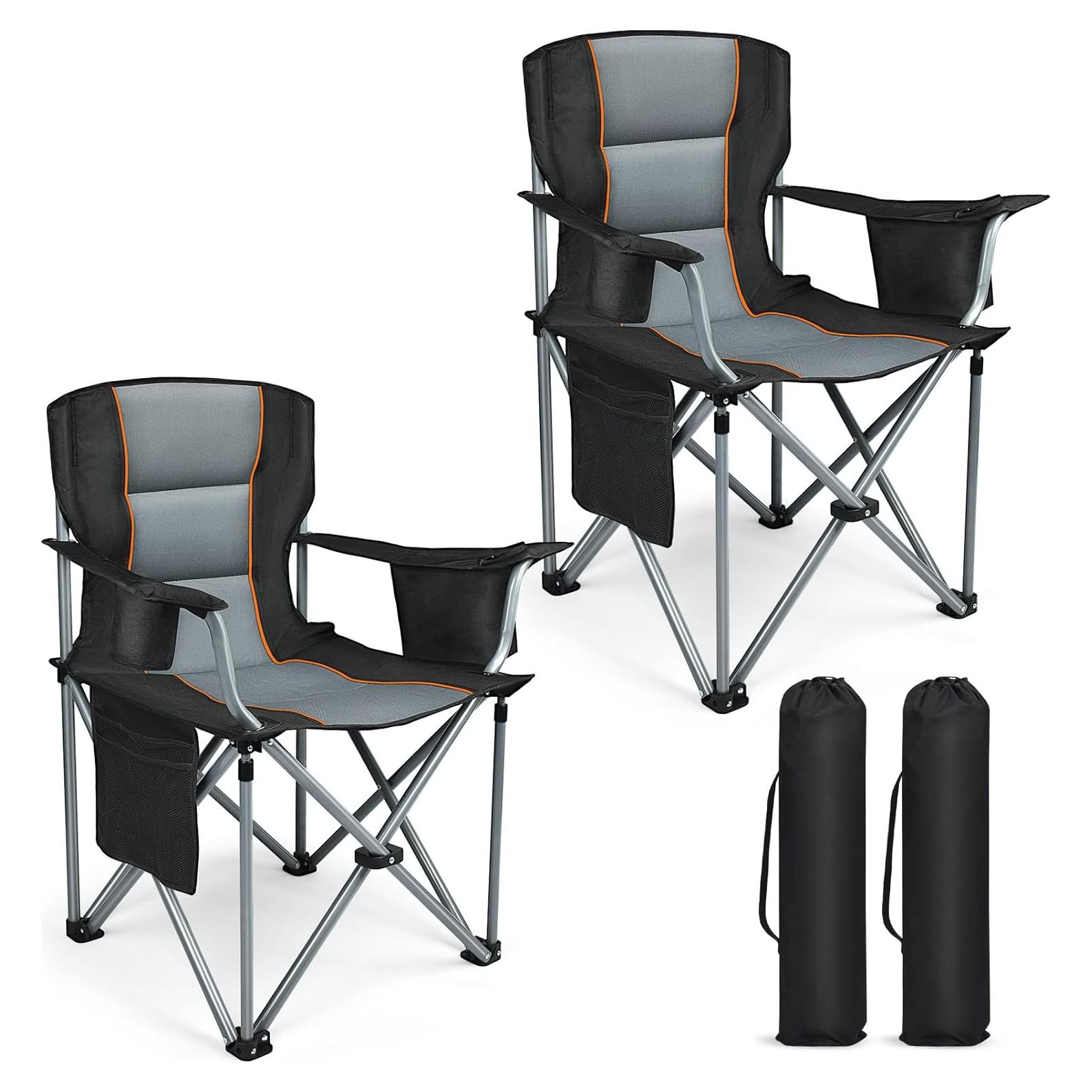 Sillas de Camping FZIFZI Plegables 2 Unidades Alta Resistencia