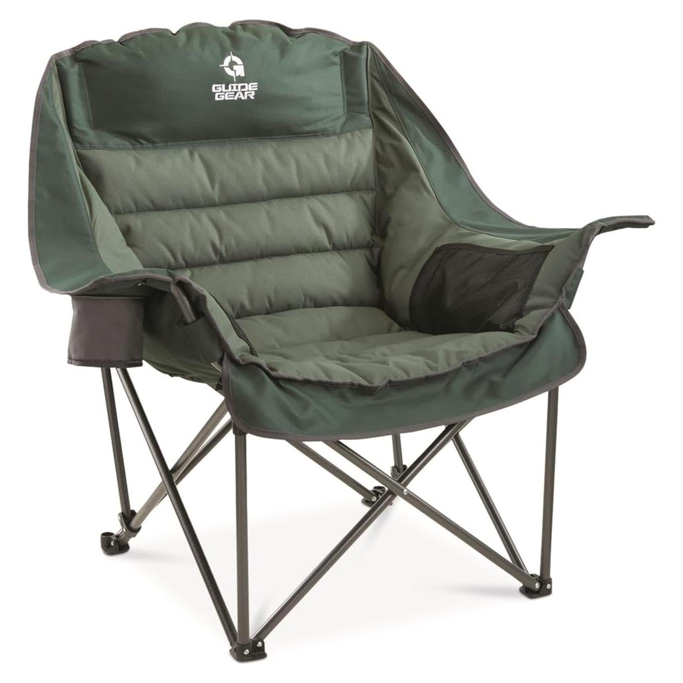 Silla de Camping Plegable Guía Gear XL Verde 400 lbs