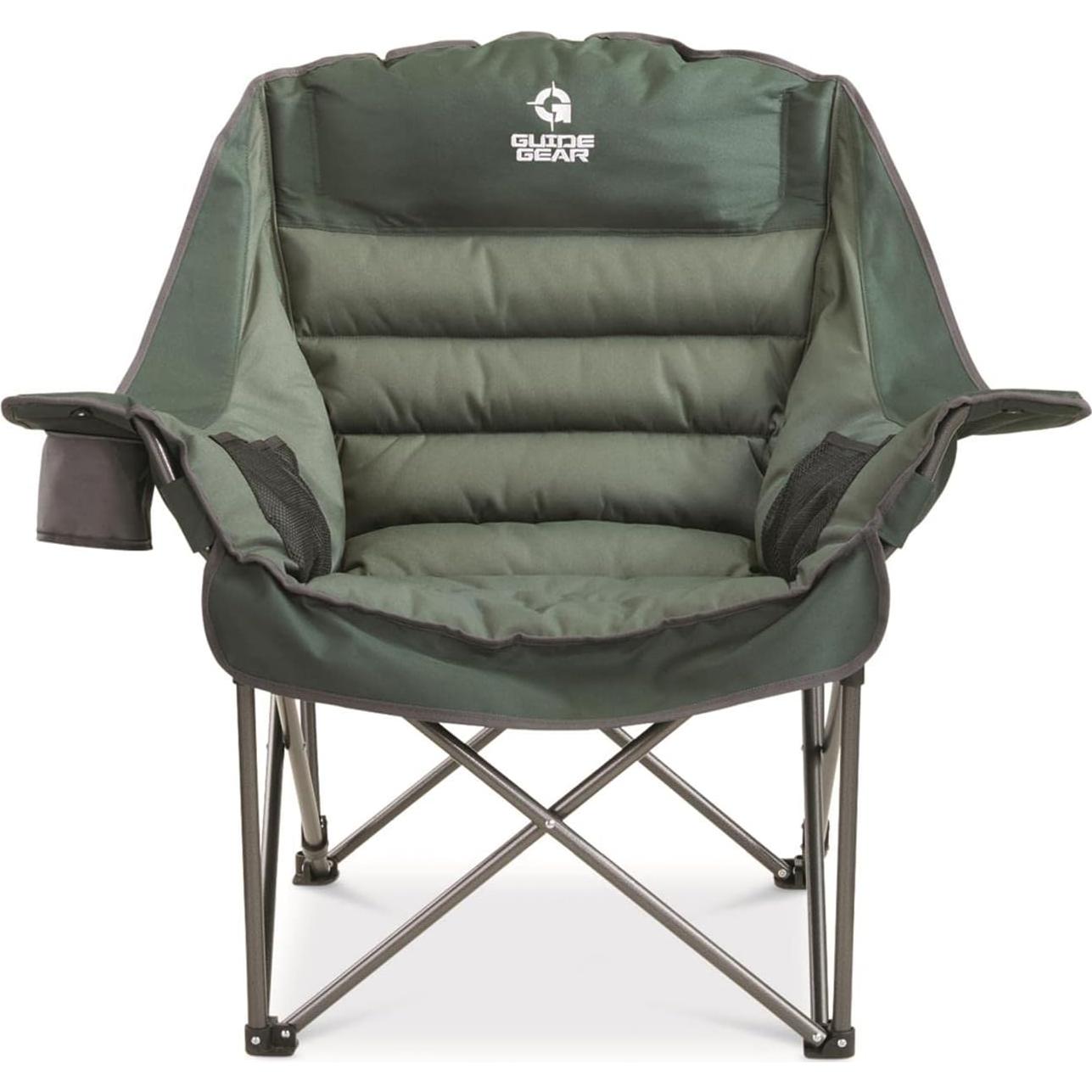 Silla de Camping Plegable Guía Gear XL Verde 400 lbs