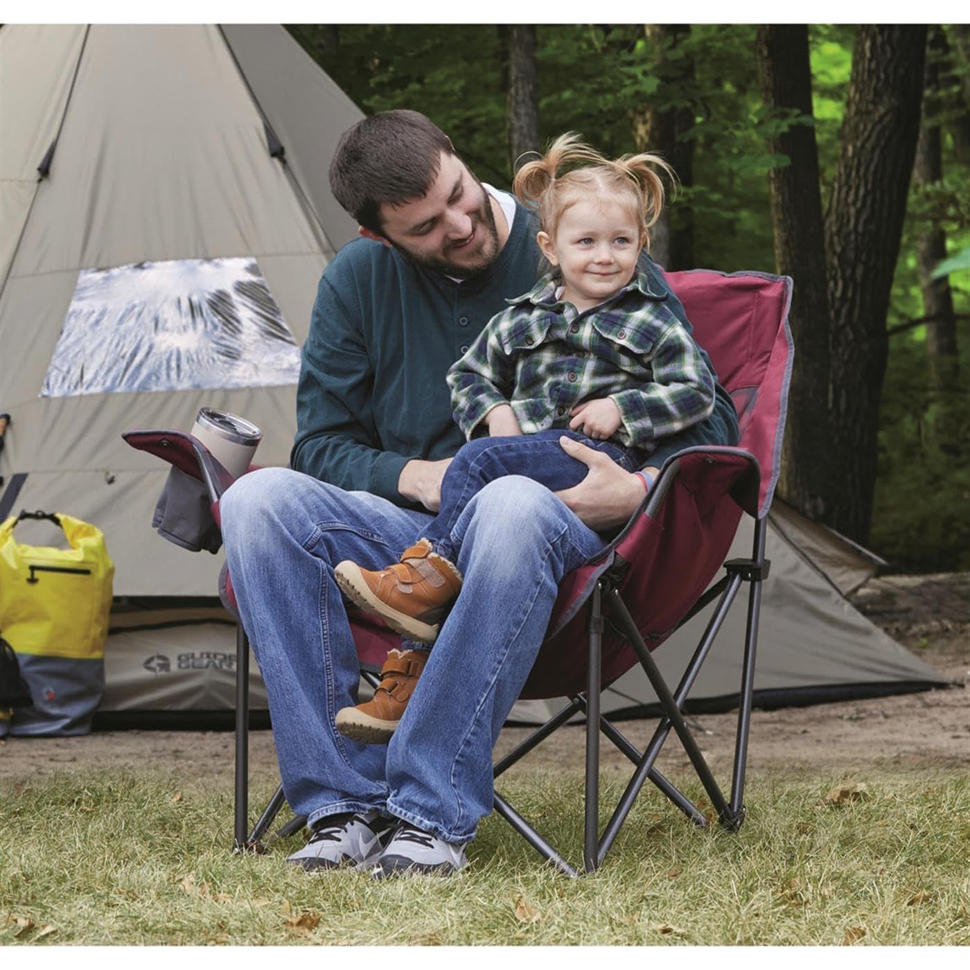 Silla de Camping Plegable Guía Gear XL Verde 400 lbs