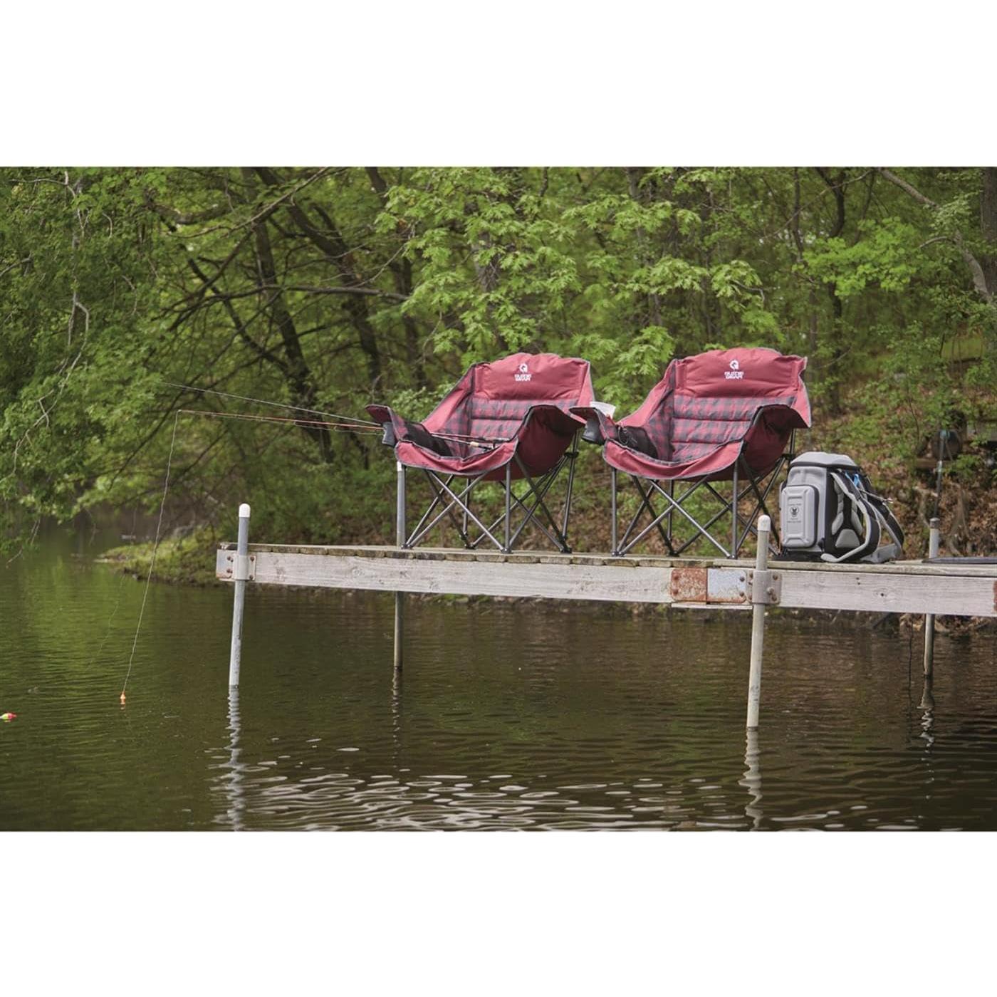 Silla de Camping Plegable Guía Gear XL Verde 400 lbs