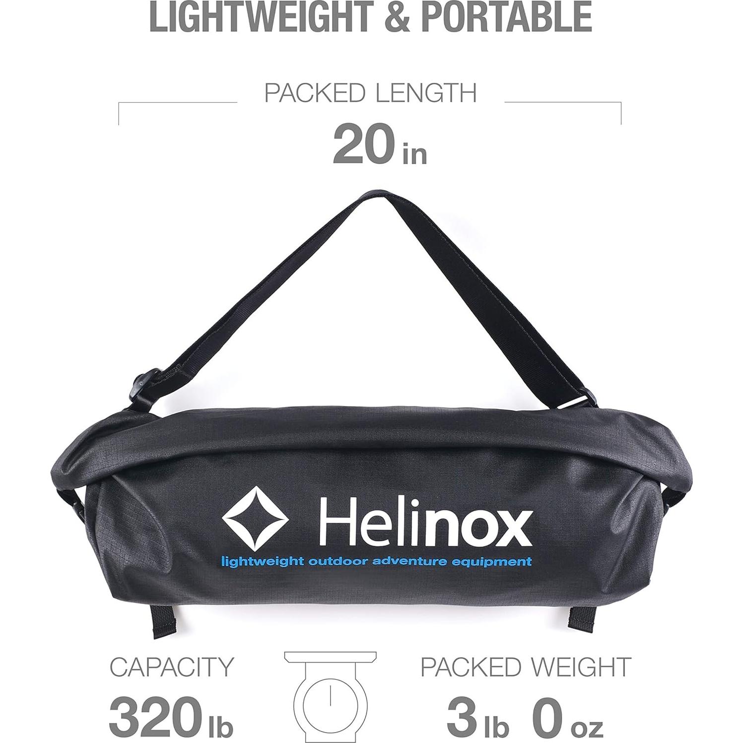 Silla de Festival Helinox Incline Plegable Ajustable Negra