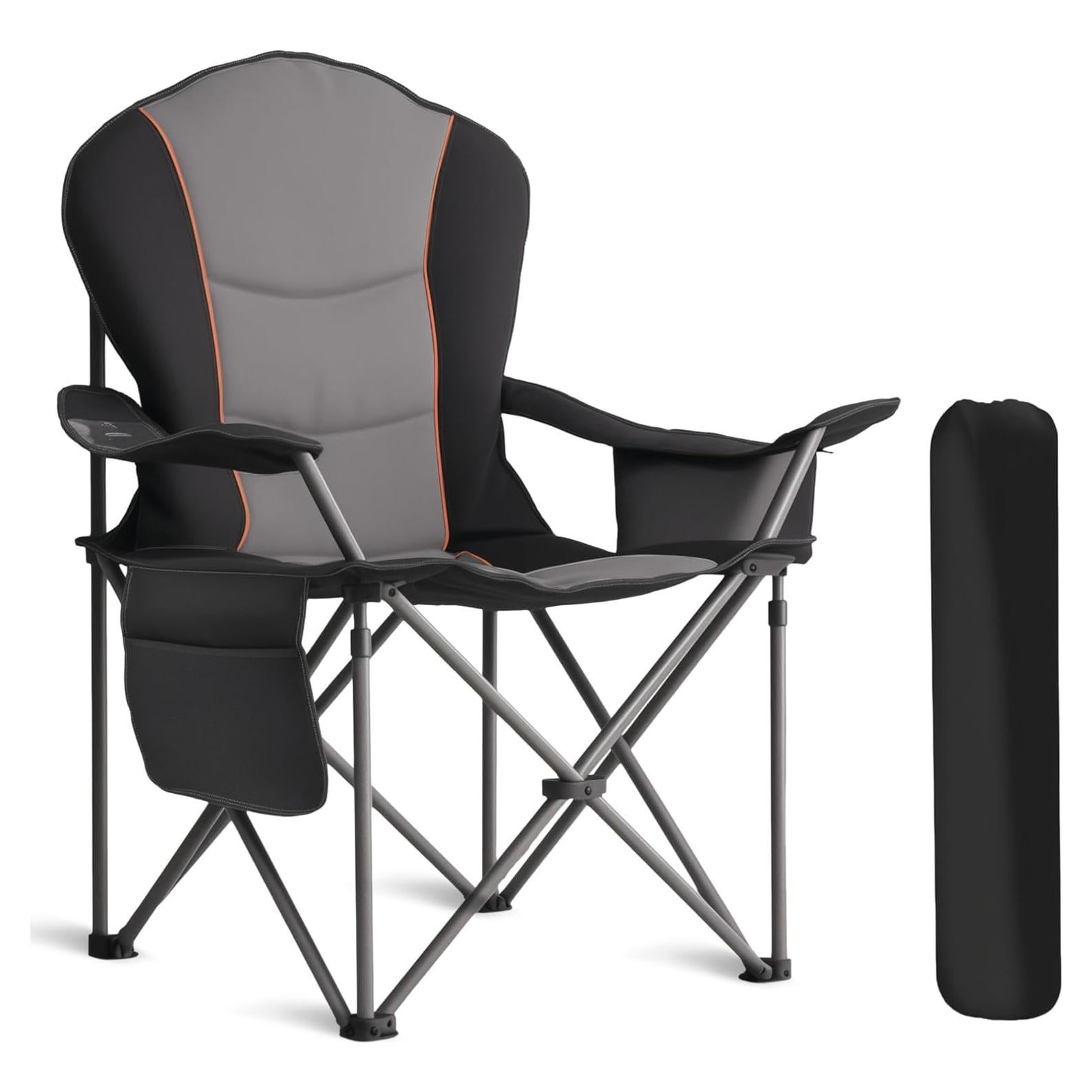 Silla de Camping Plegable Foristrail 500LB con Enfriador