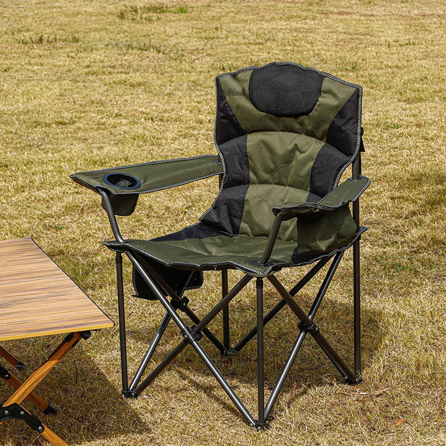 Silla Plegable de Camping AbleHope Verde Oscuro 204kg
