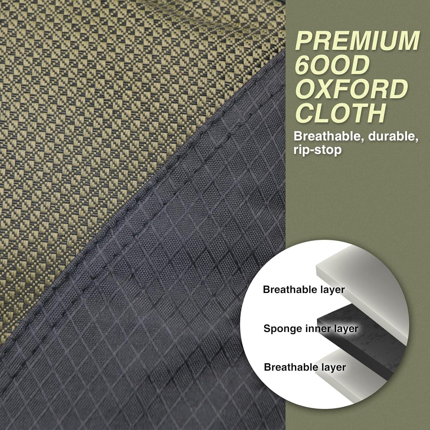 Silla Plegable de Camping AbleHope Verde Oscuro 204kg