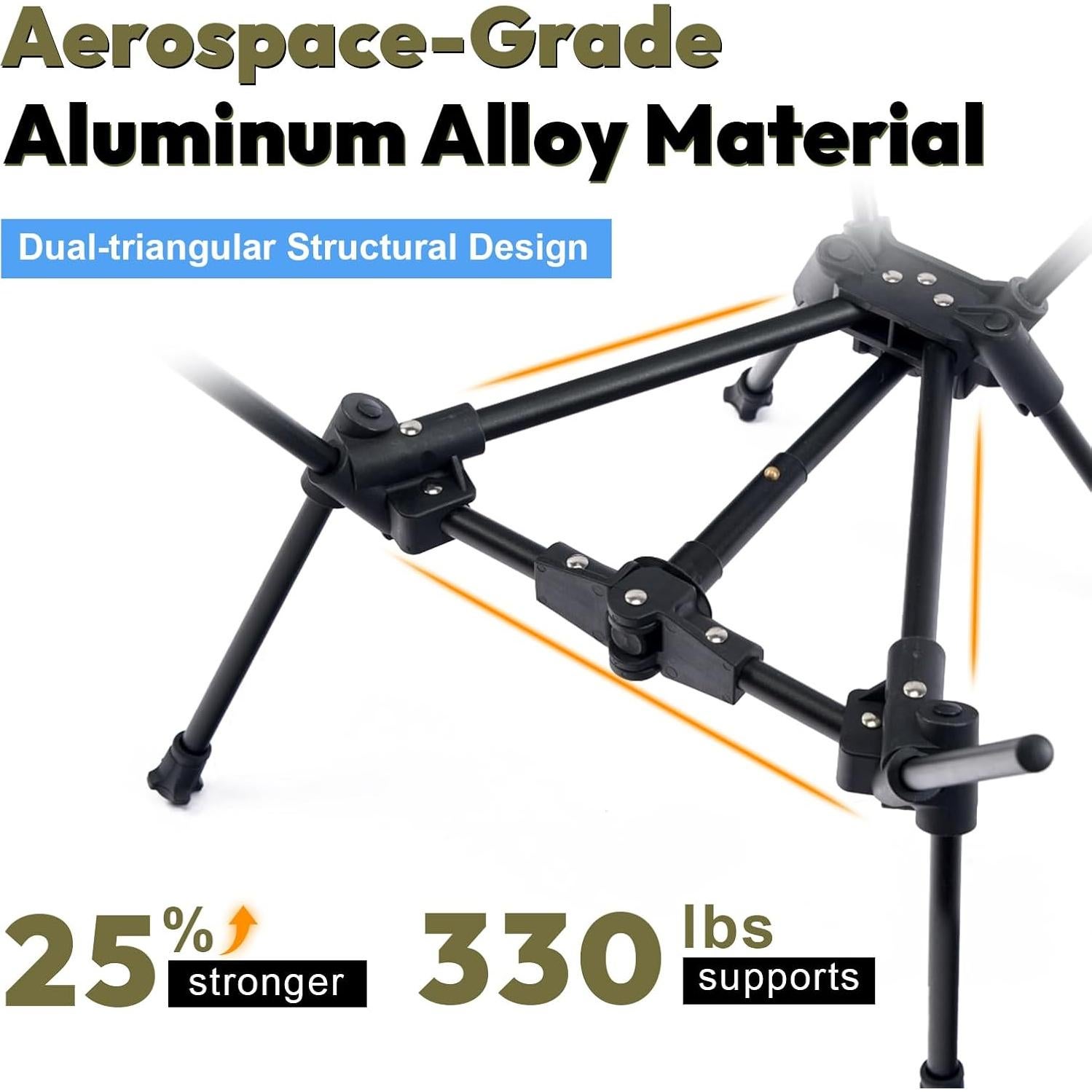 Silla de Camping Plegable MellowCamp Montañascape Verde Bosque