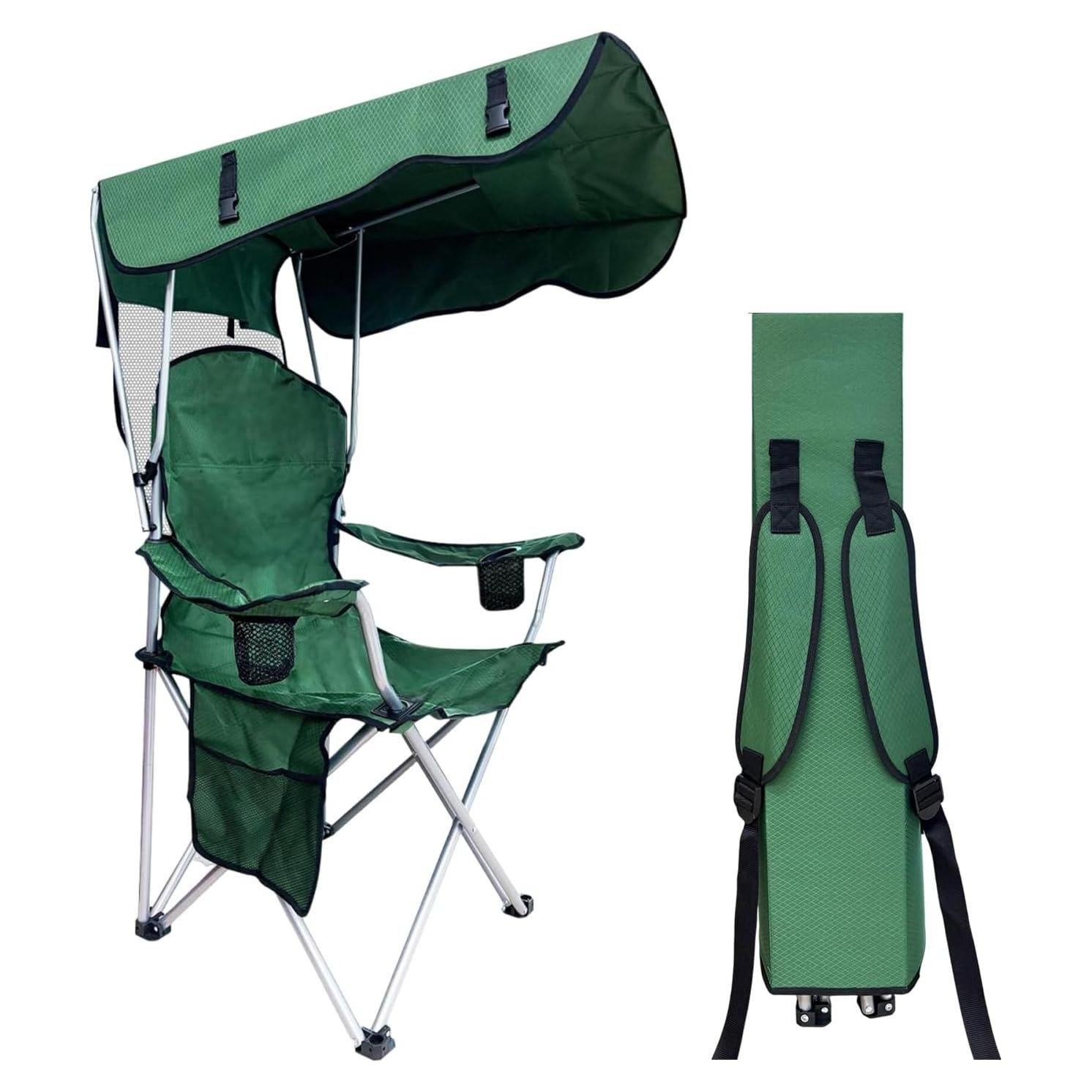 Silla de Camping Plegable HEPINGONHE Verde 150 kg Resistente