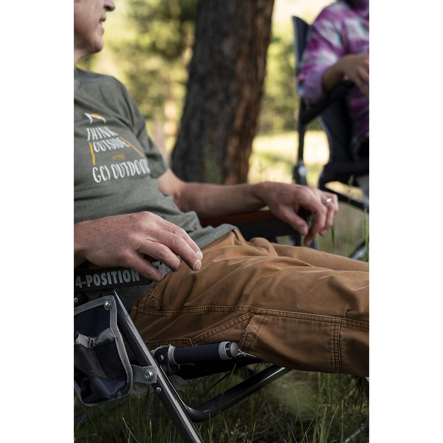 Silla de Camping Plegable GCI Outdoor Mochilero Wilderness Azul