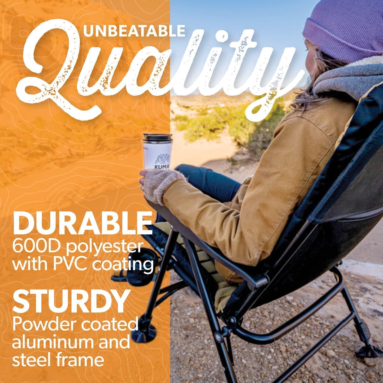 Silla Plegable Off Grid Kuma Outdoor Gear Sierra/Negro 136 kg