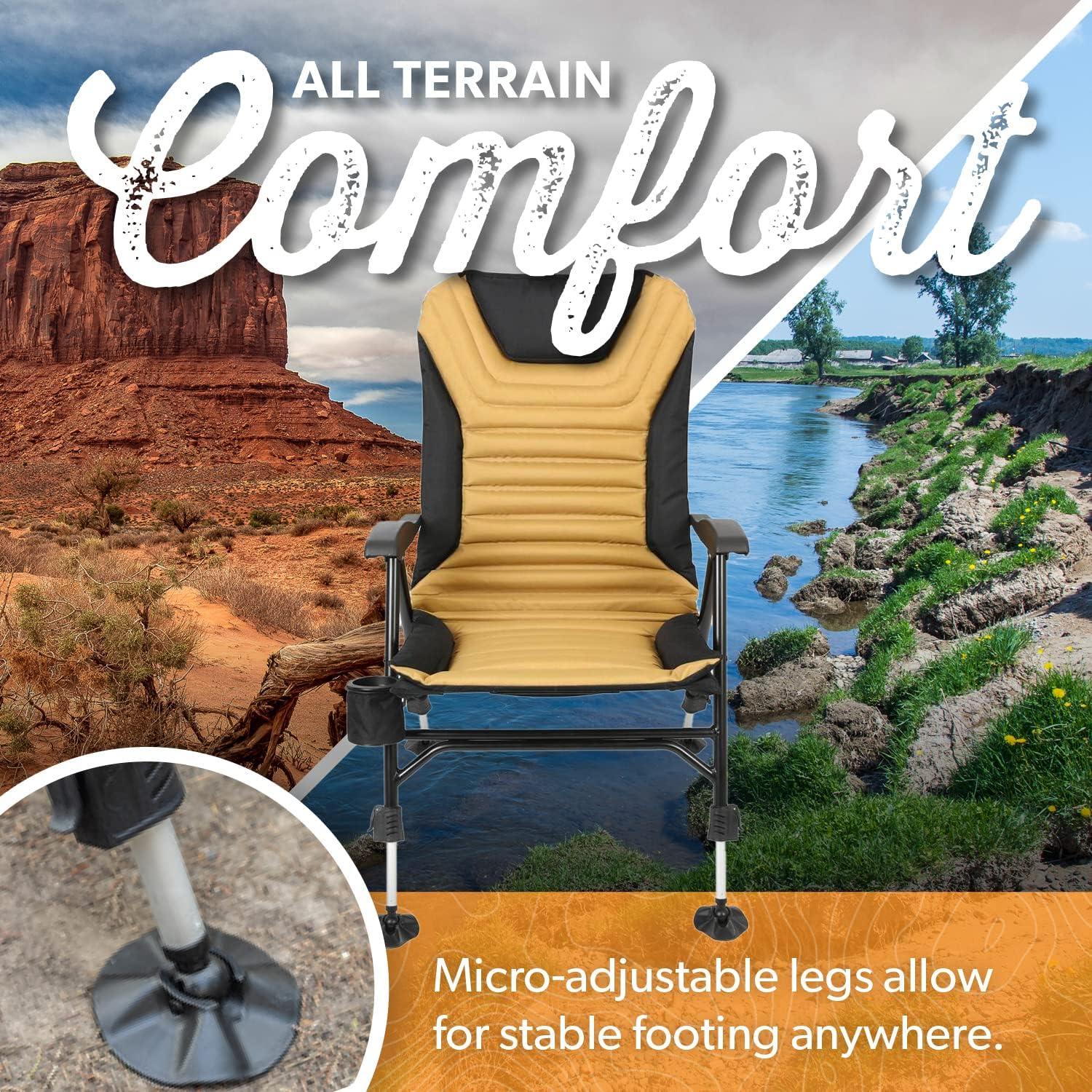 Silla Plegable Off Grid Kuma Outdoor Gear Sierra/Negro 136 kg