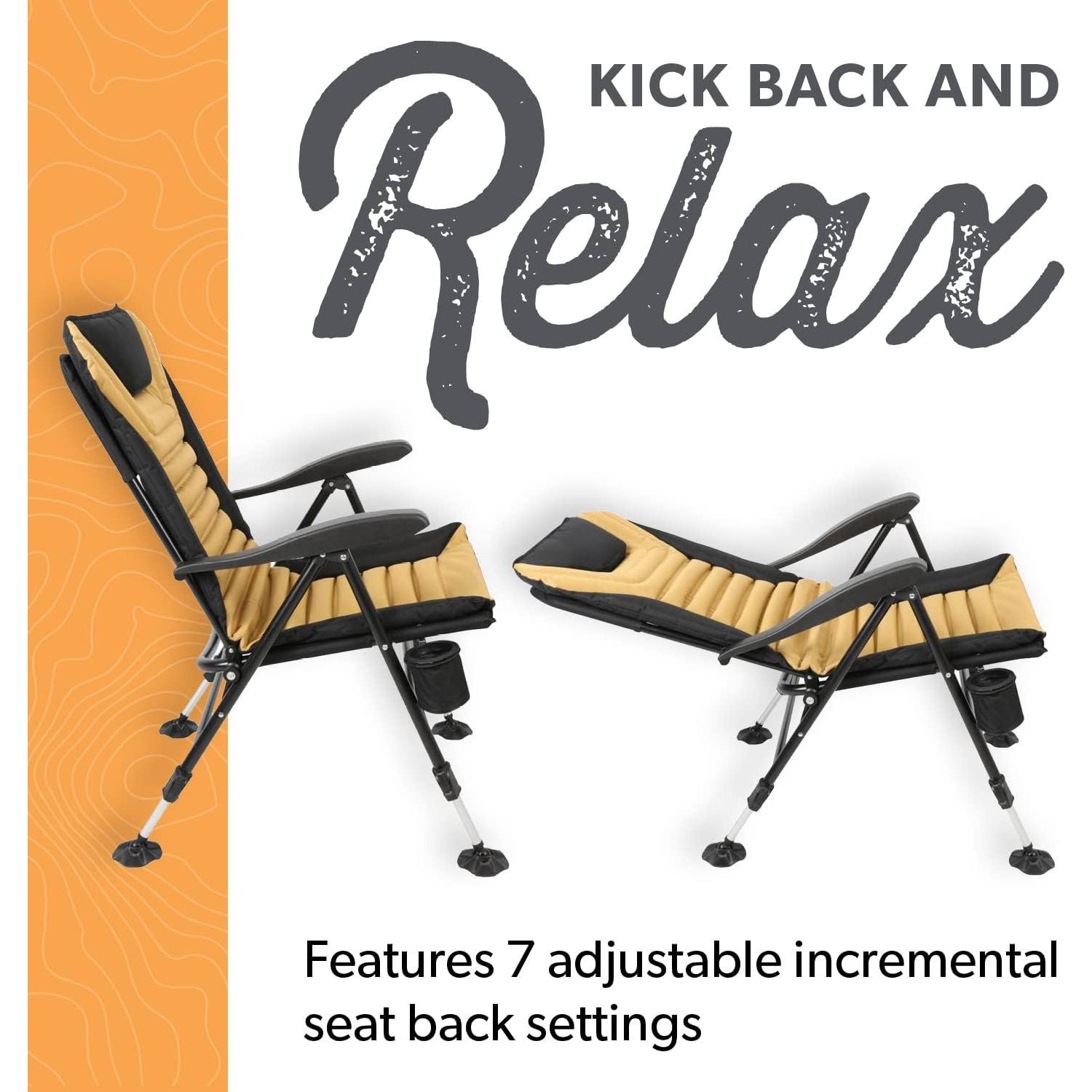 Silla Plegable Off Grid Kuma Outdoor Gear Sierra/Negro 136 kg