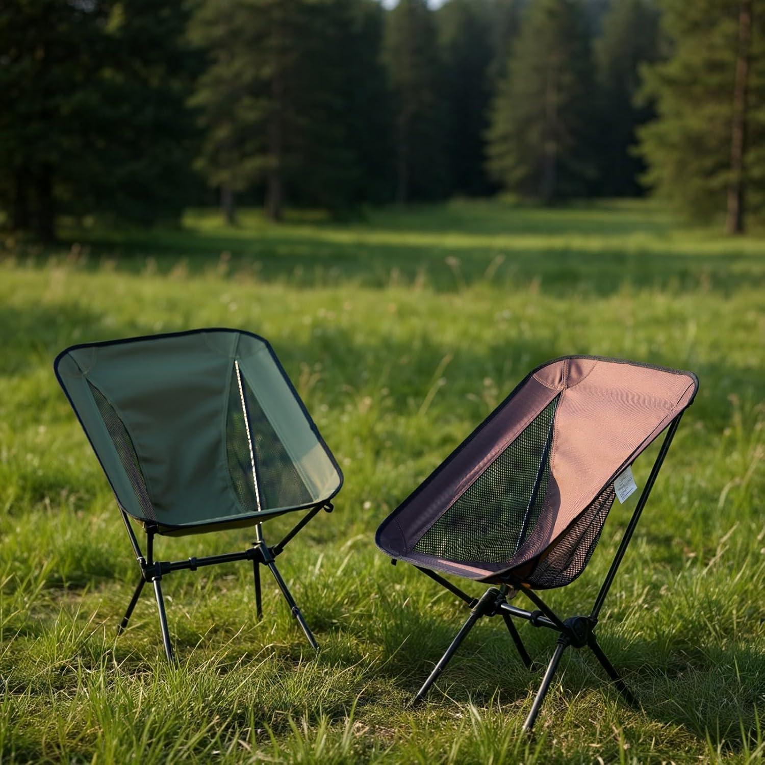 Silla de Camping Plegable Nourir - Ligera 1.5kg, 120kg, Tela 600D