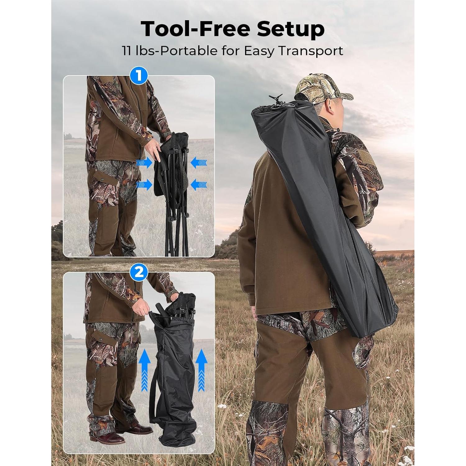 Silla de Camping Plegable KEMIMOTO Ligera 100kg Ajustable