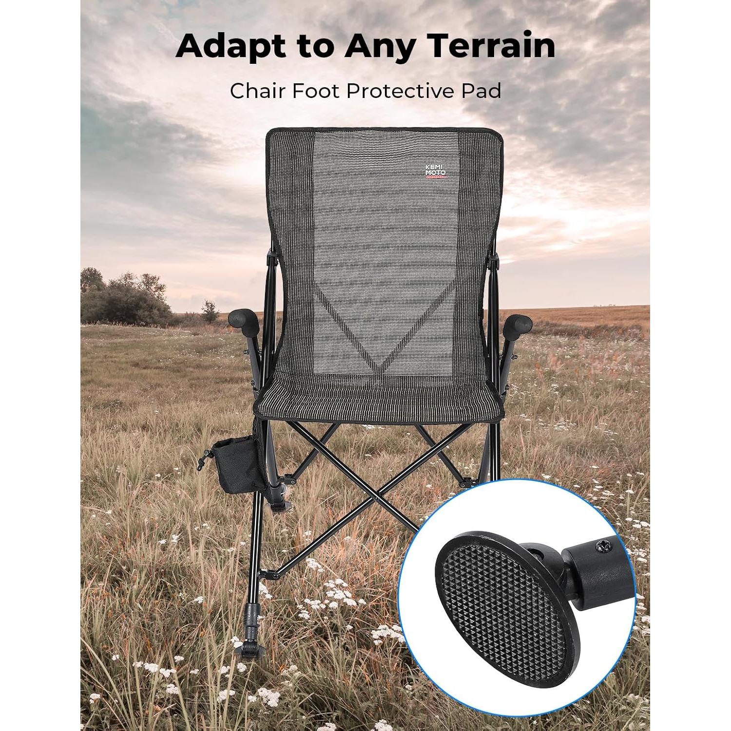 Silla de Camping Plegable KEMIMOTO Ligera 100kg Ajustable