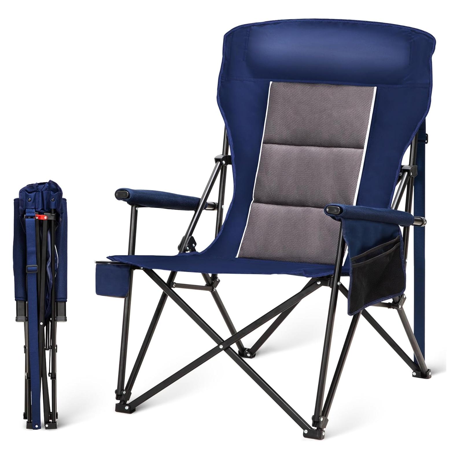 Silla de Camping Plegable High Point Sports Azul 500lbs