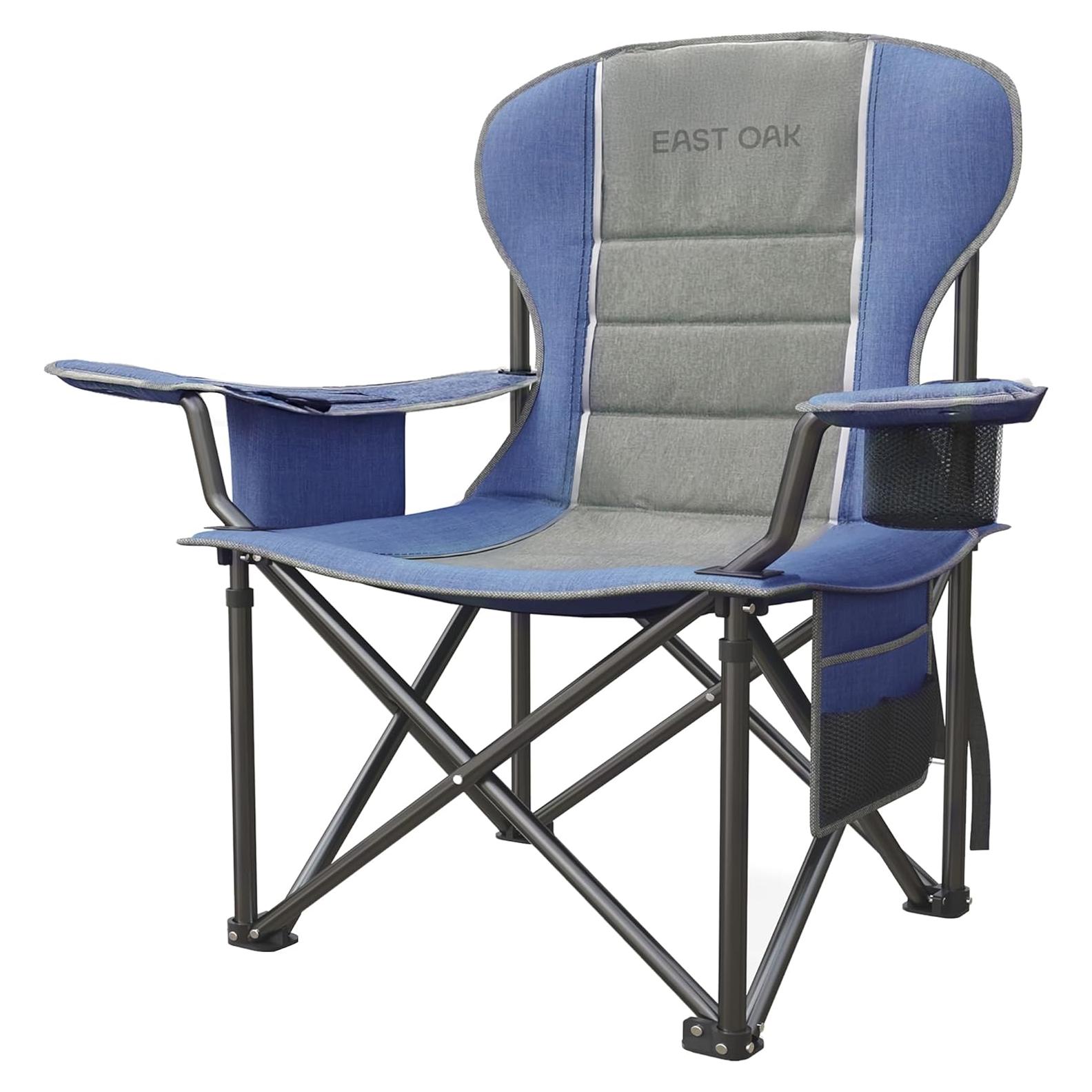 Silla de Camping Plegable EAST OAK CC02BU2 - Soporta 227 kg