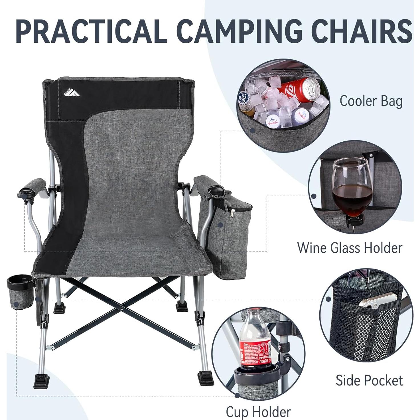 Sillas de Camping Plegables Ablazer 2-Pack con Bolsa Térmica