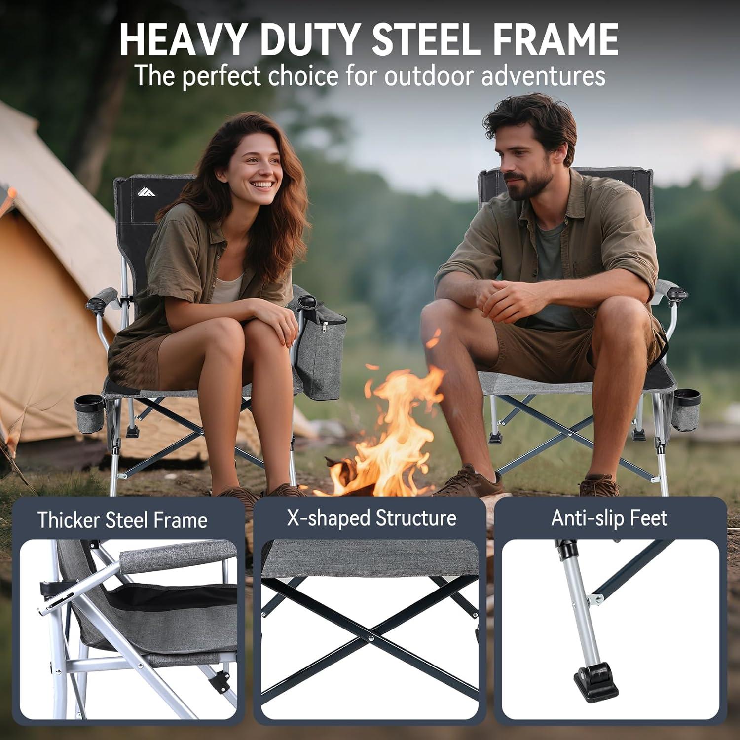 Sillas de Camping Plegables Ablazer 2-Pack con Bolsa Térmica