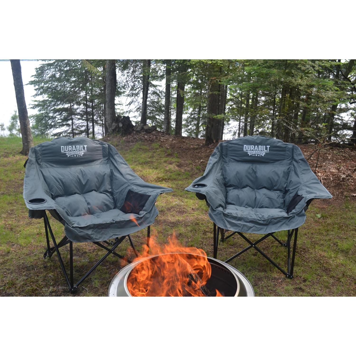 Silla de Camping Plegable DuraBilt XL Relaxer - 400 lbs