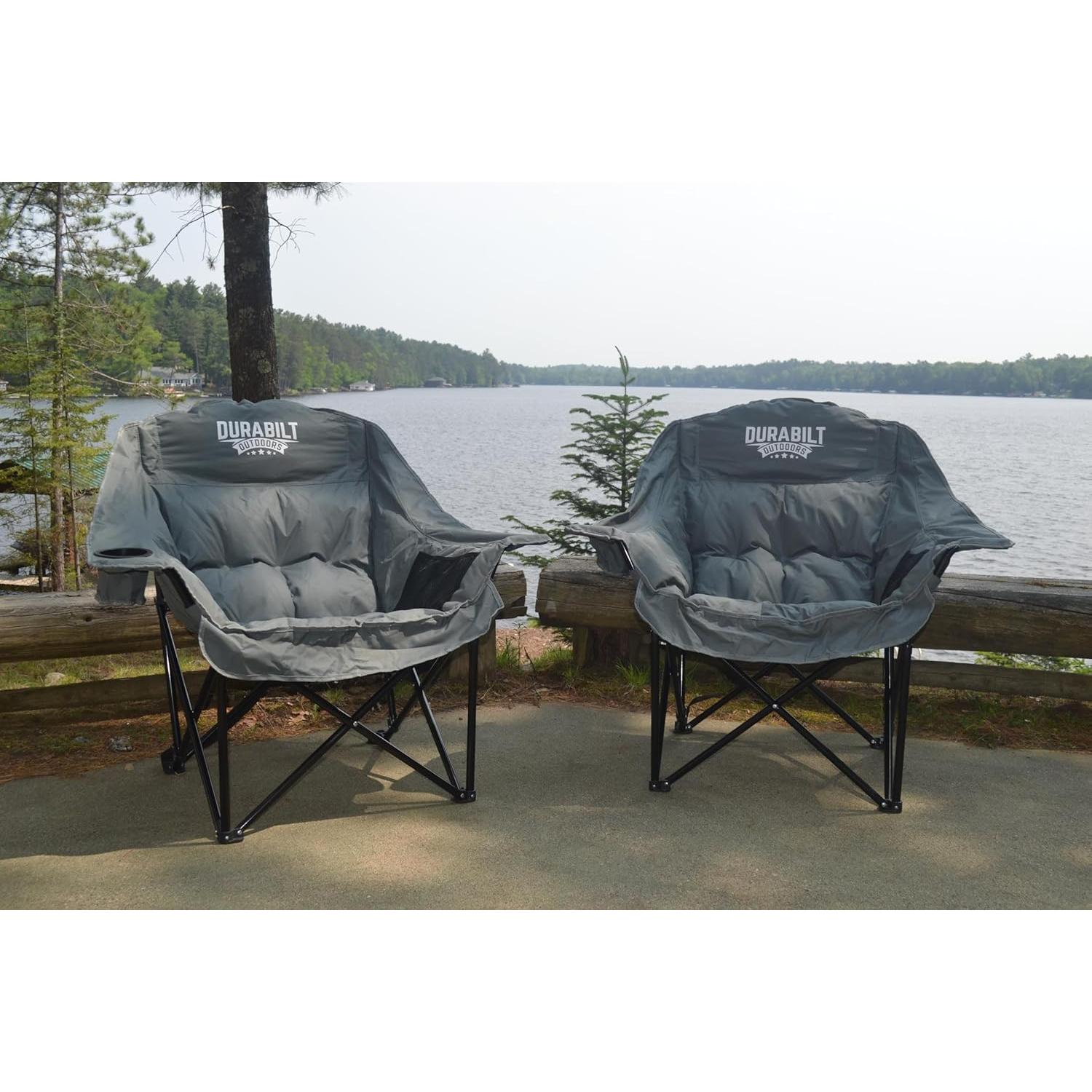 Silla de Camping Plegable DuraBilt XL Relaxer - 400 lbs