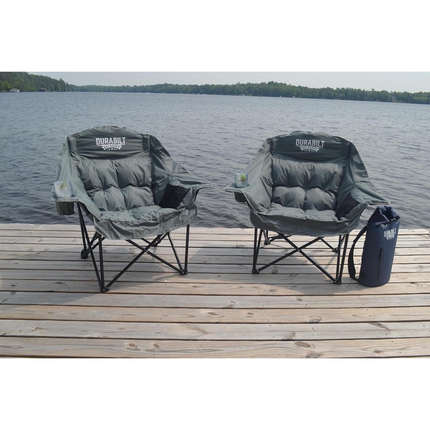 Silla de Camping Plegable DuraBilt XL Relaxer - 400 lbs