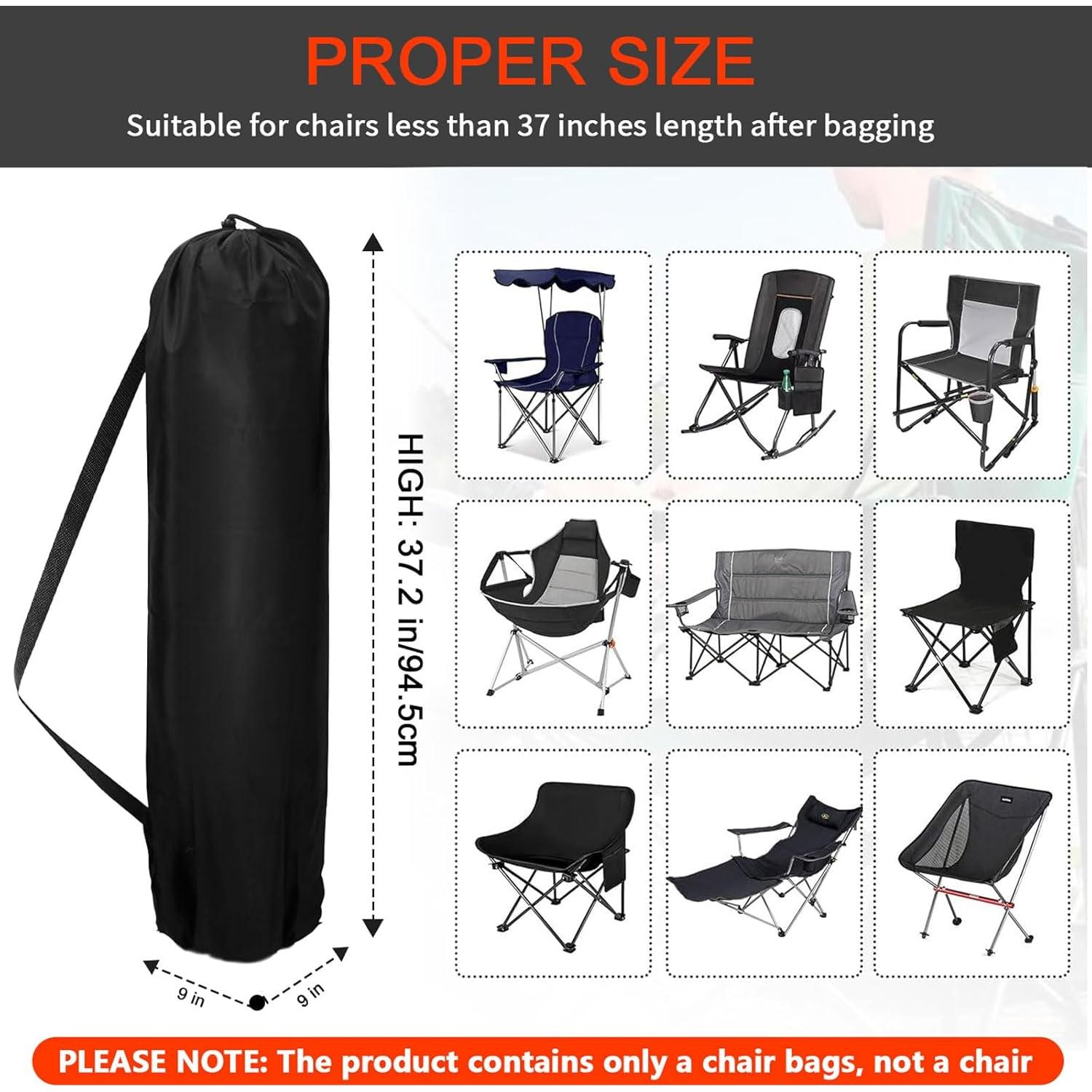 Bolsa de Reemplazo para Silla de Camping Coleman 94.5 cm Negra