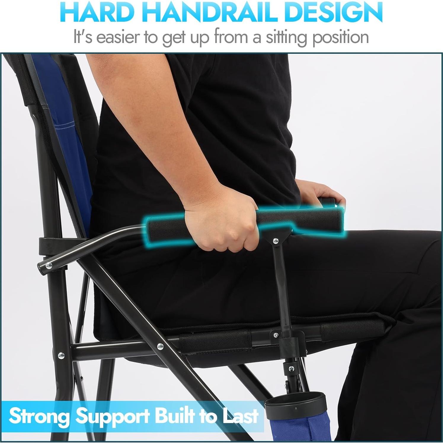 Silla de Camping Plegable LING RONG Alta Resistencia 204 kg