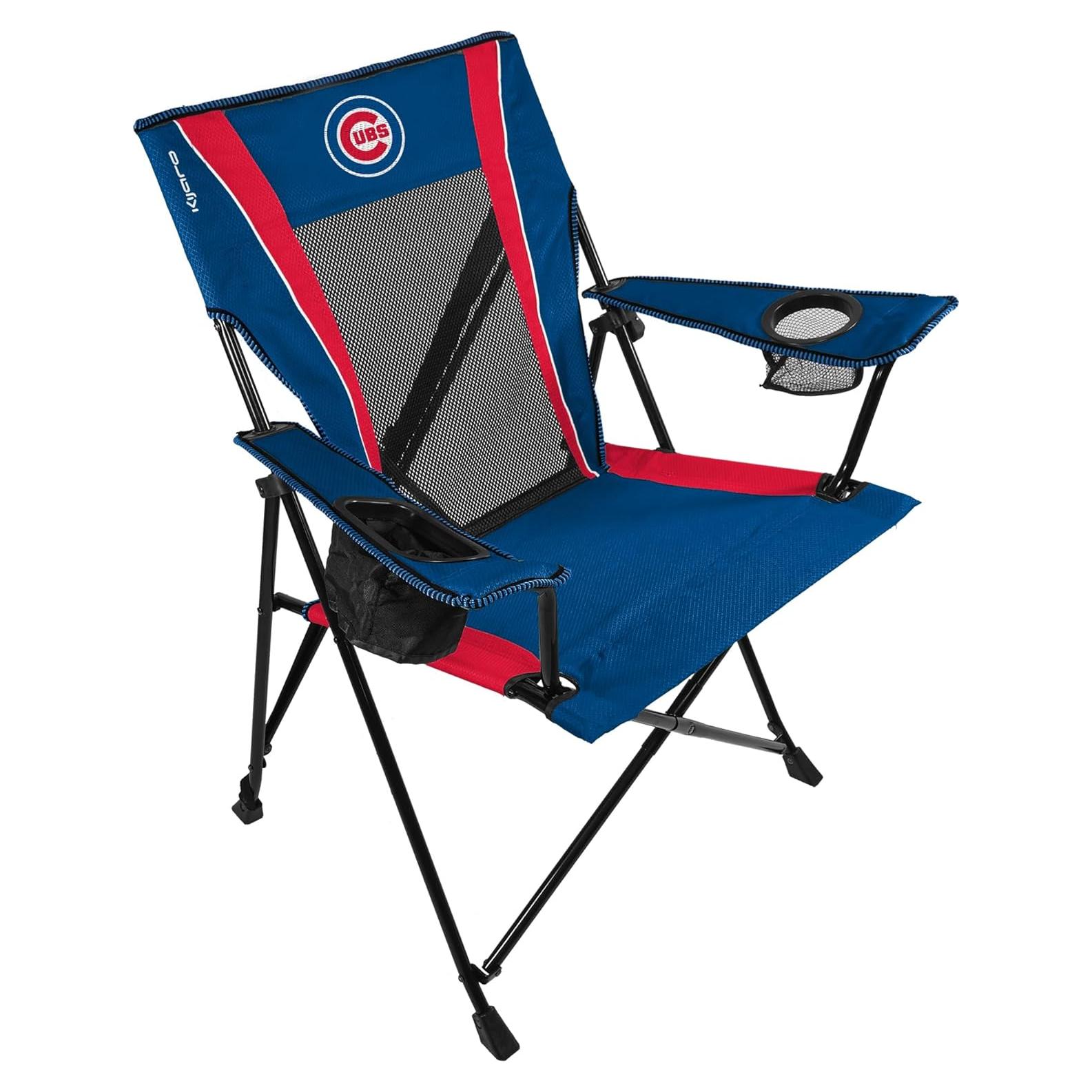 Silla Plegable Kijaro Dual Lock Pro Chicago Cubs 136 kg Azul