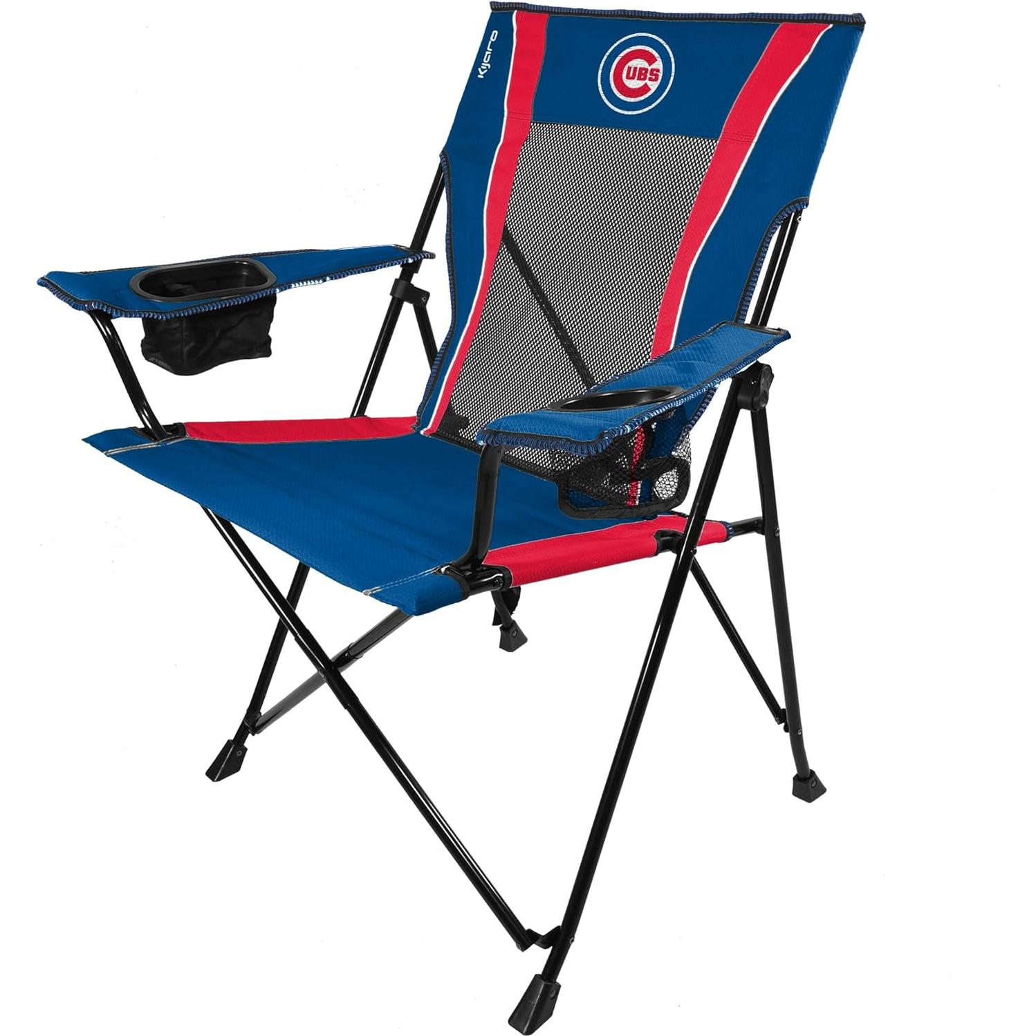 Silla Plegable Kijaro Dual Lock Pro Chicago Cubs 136 kg Azul