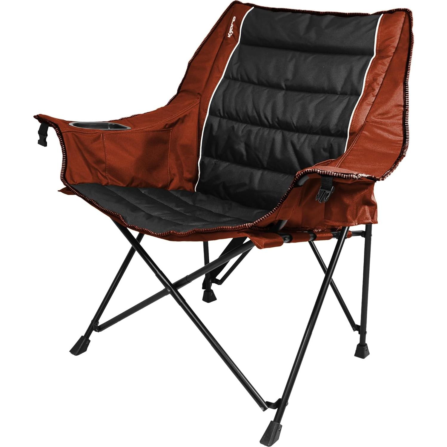 Silla de Camping Acolchada Kijaro Naranja Desierto 4.54 kg